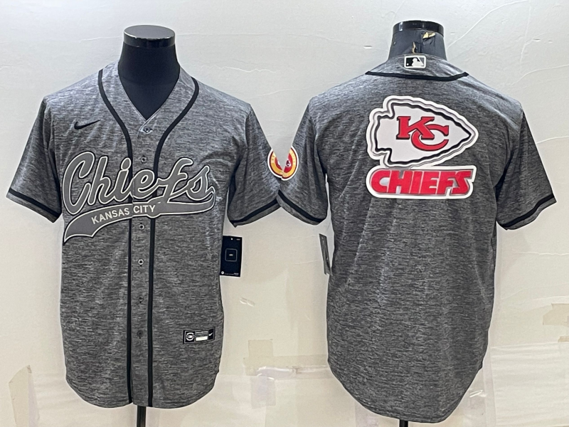 Men's Kansas City Chiefs Grey Game Jerseys