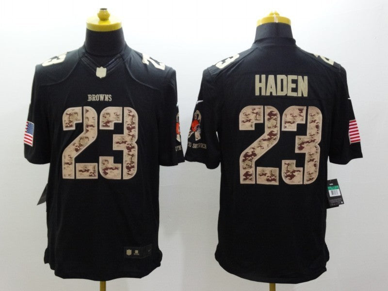 Men's Cleveland Browns Joe Haden #23 Black Player Game Jerseys