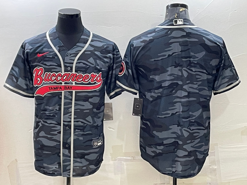 Men's Tampa Bay Buccaneers Grey Camouflage Blank Jerseys