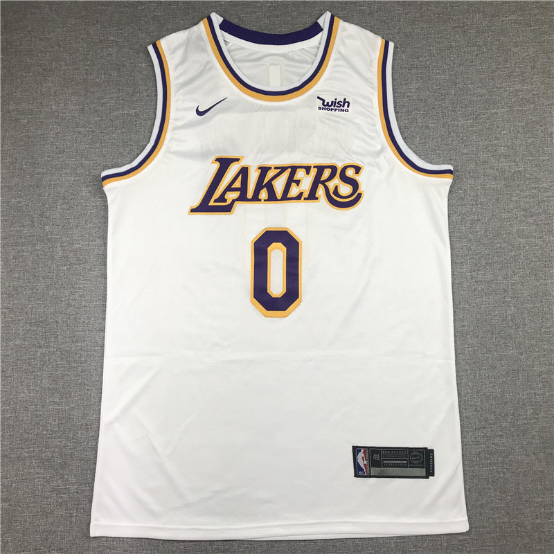 Men's Los Angeles Lakers Russell Westbrook #0 NBA White 2020/21 Swingman Jerseys