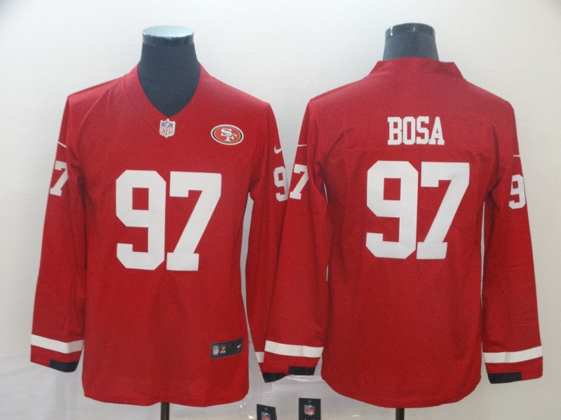 Men's San Francisco 49ers Nick Bosa #97 Red Player Game Jerseys