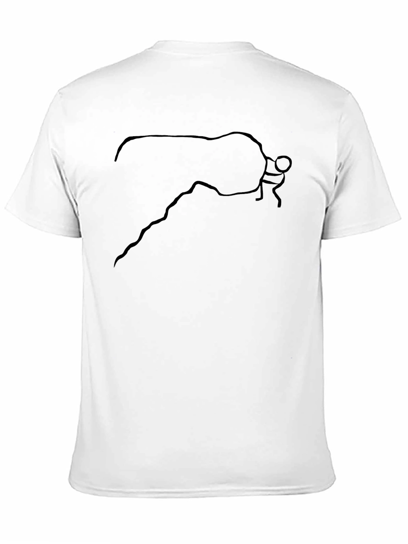 Black Rock Climbing Graphic Tee for Men