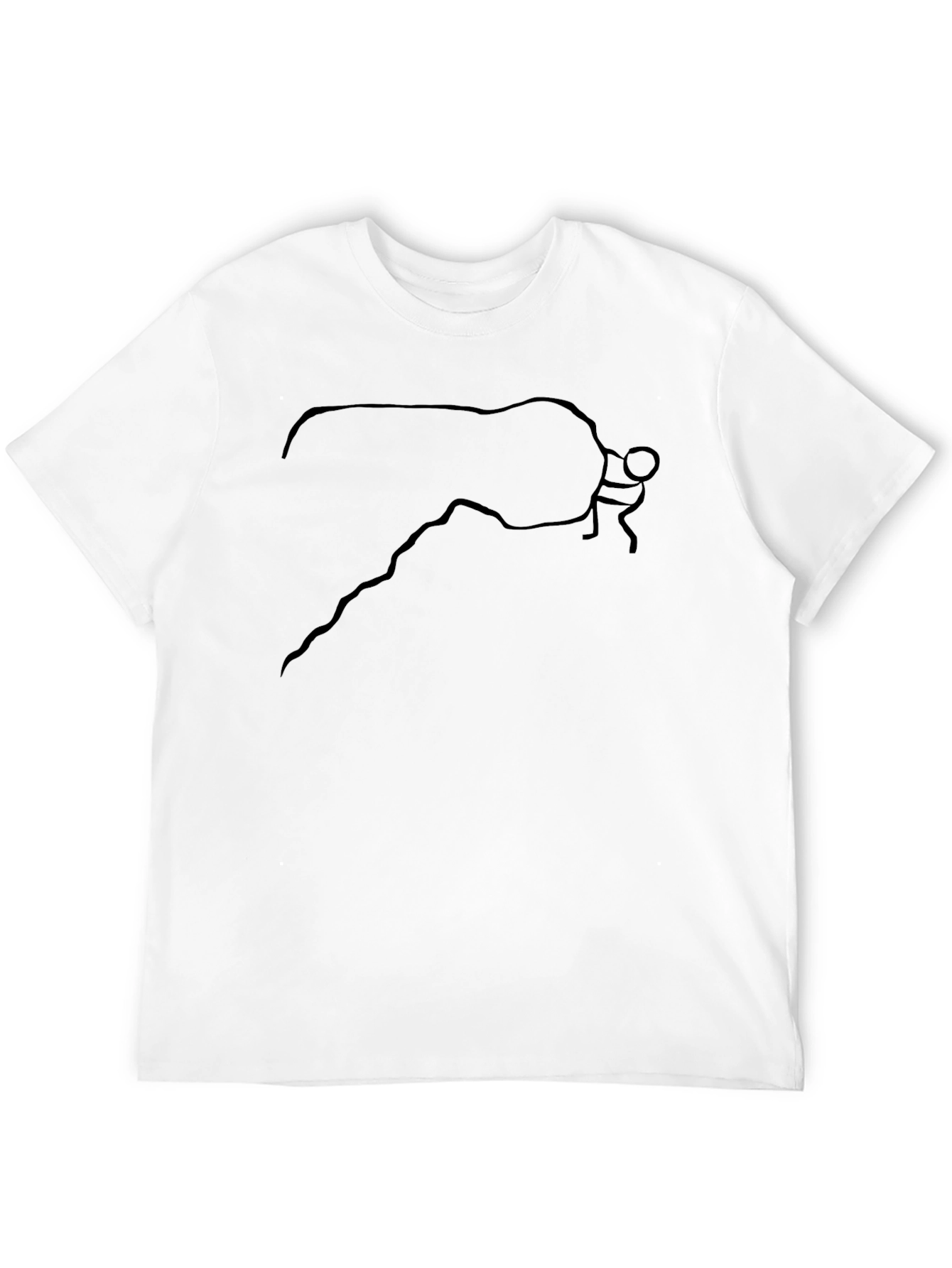 Black Rock Climbing Graphic Tee for Men