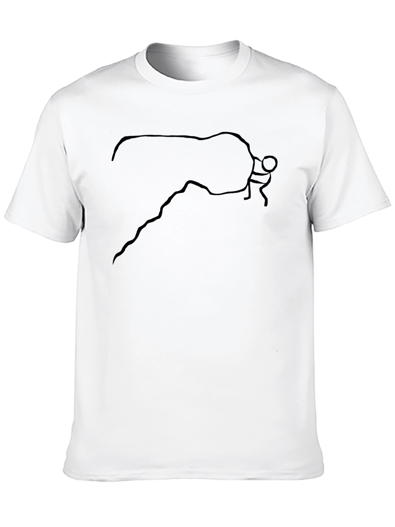 Black Rock Climbing Graphic Tee for Men