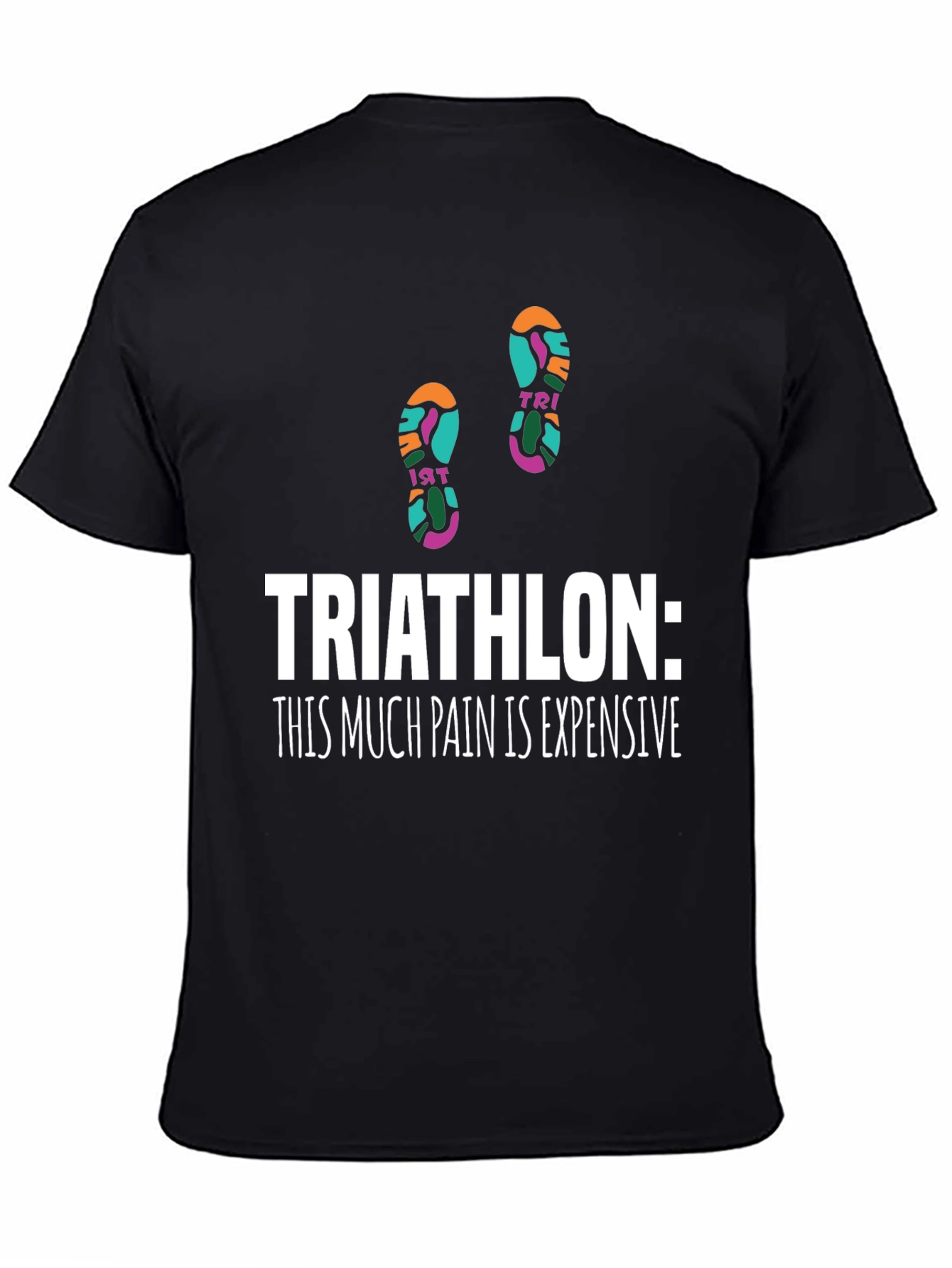 Triathlon Pain Funny Graphic Tee
