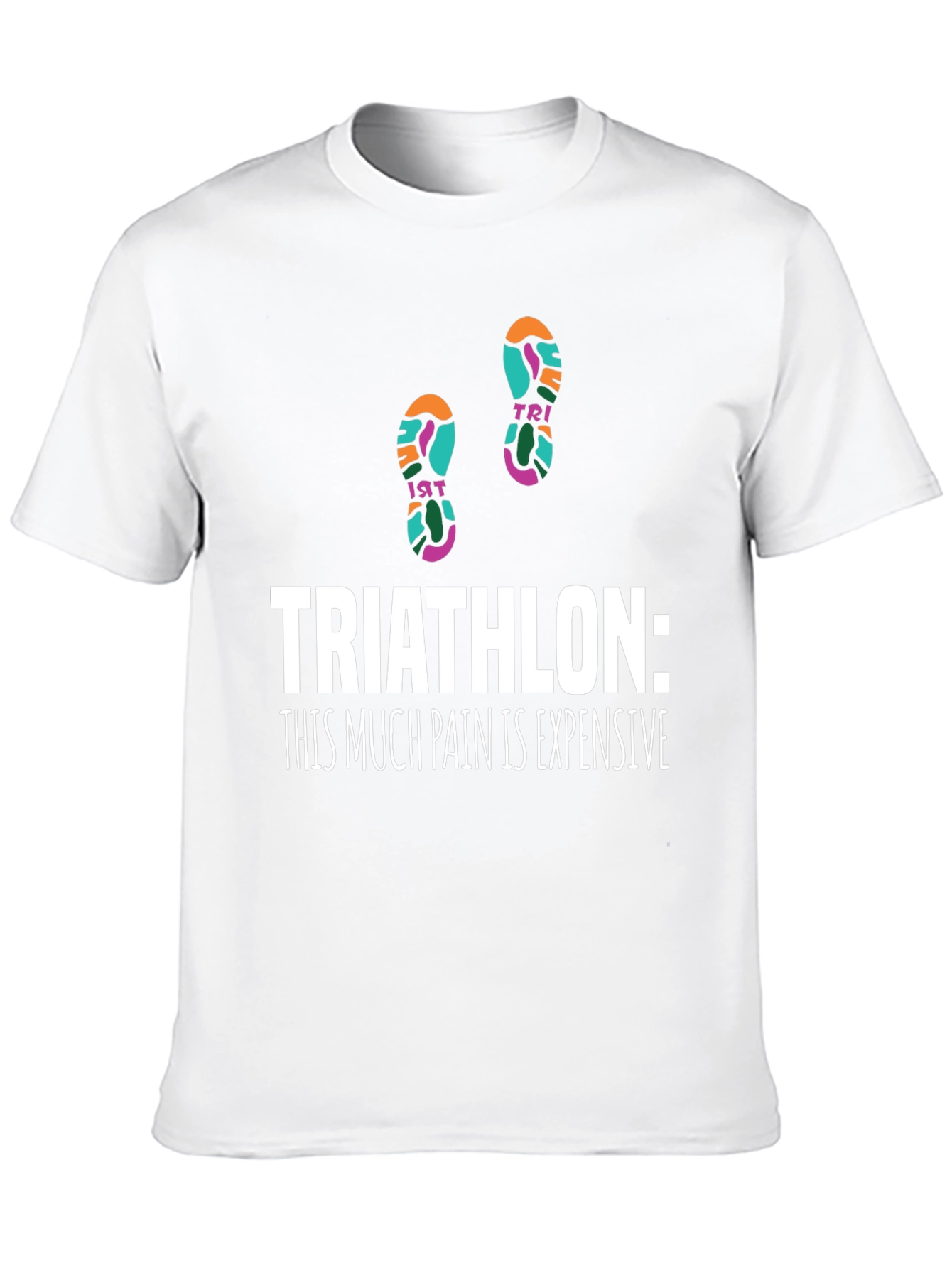 Triathlon Pain Funny Graphic Tee