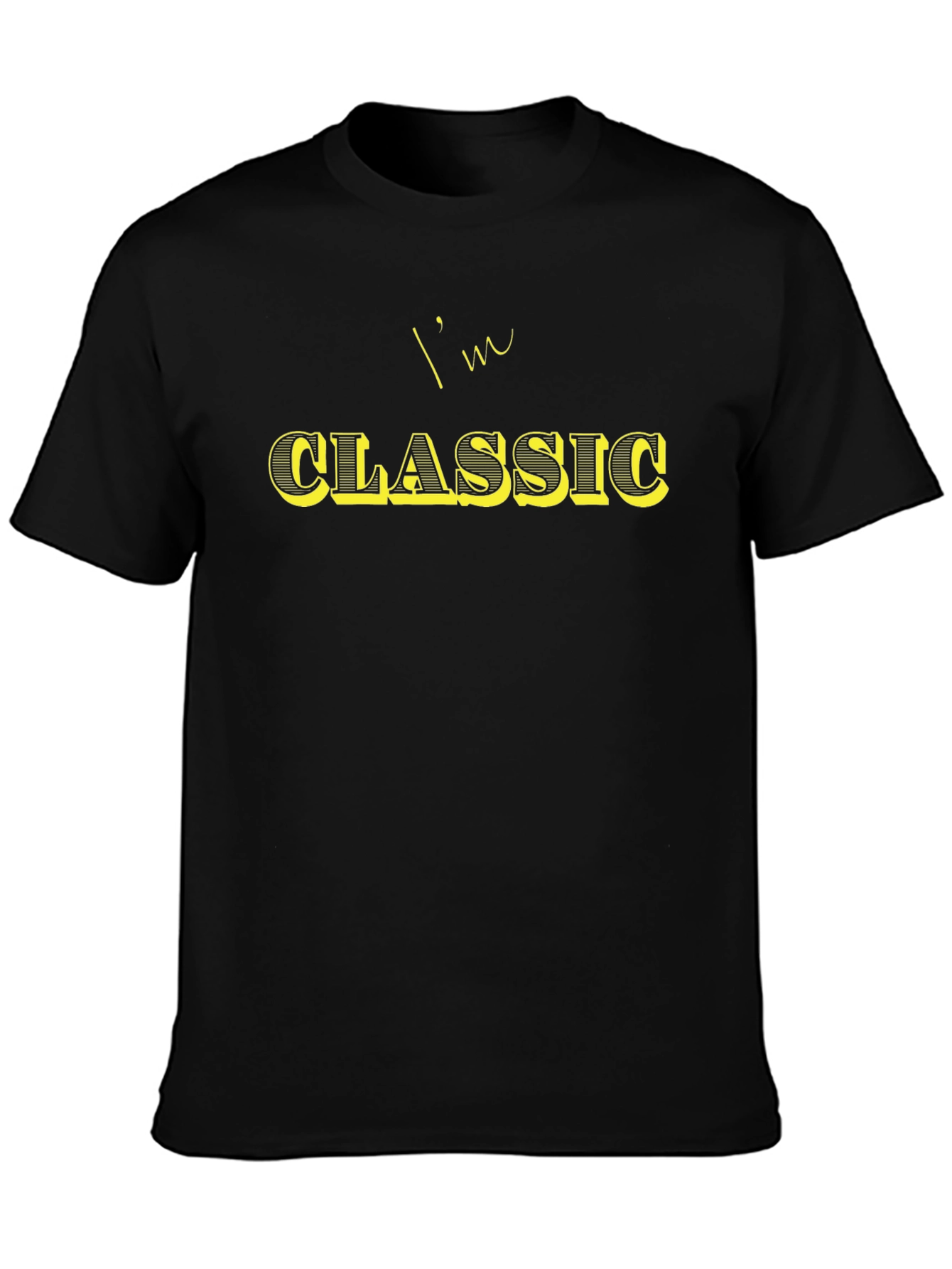 Im Classic Black Graphic T-Shirt