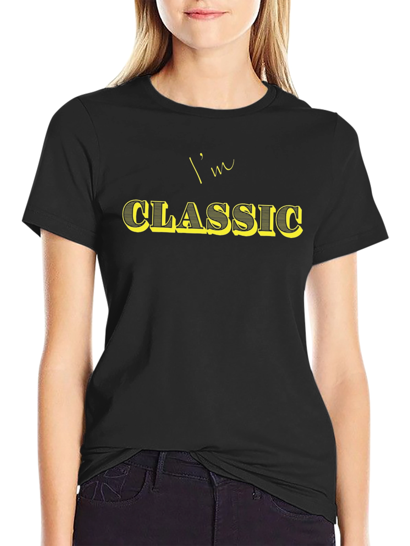 Im Classic Black Graphic T-Shirt