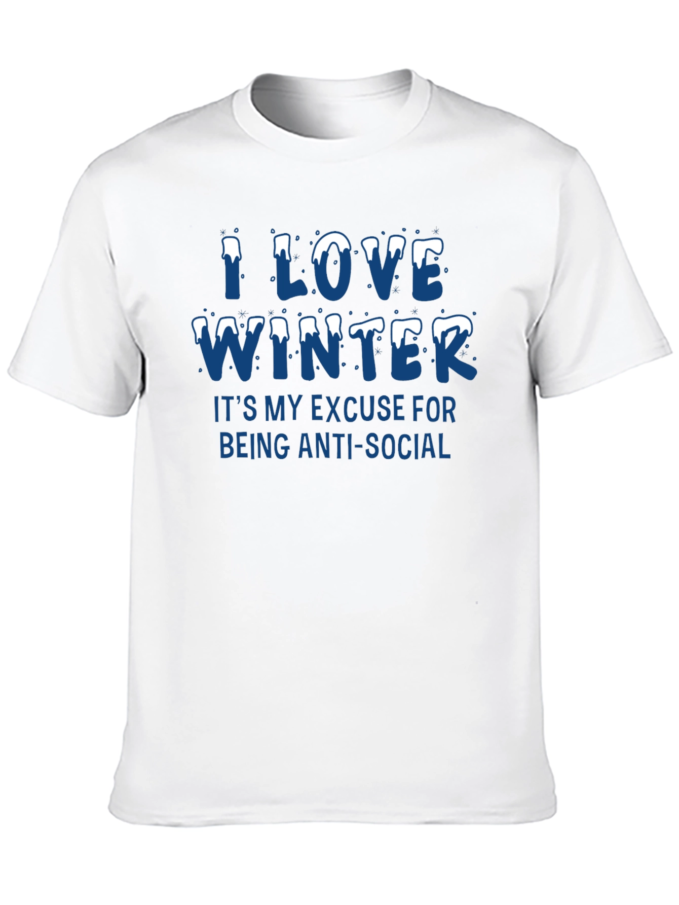 I Love Winter Anti-Social T-Shirt
