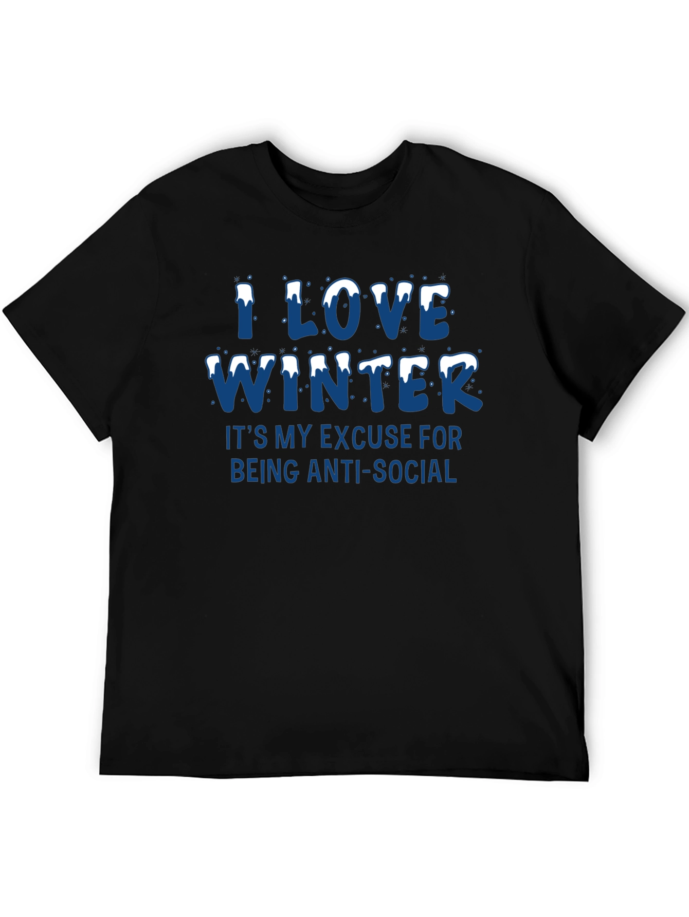 I Love Winter Anti-Social T-Shirt