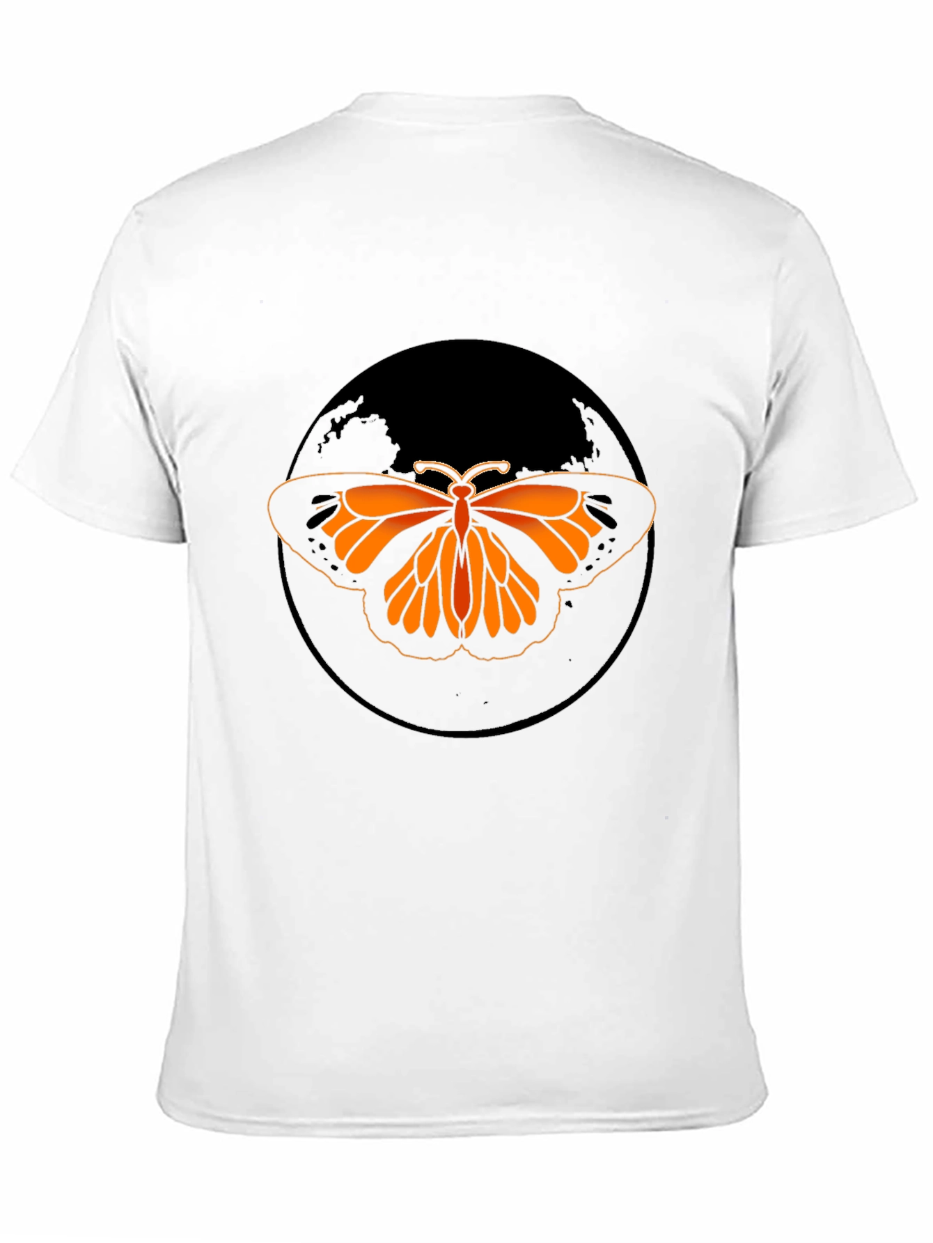 Butterfly Graphic Tee - Black Casual T-Shirt