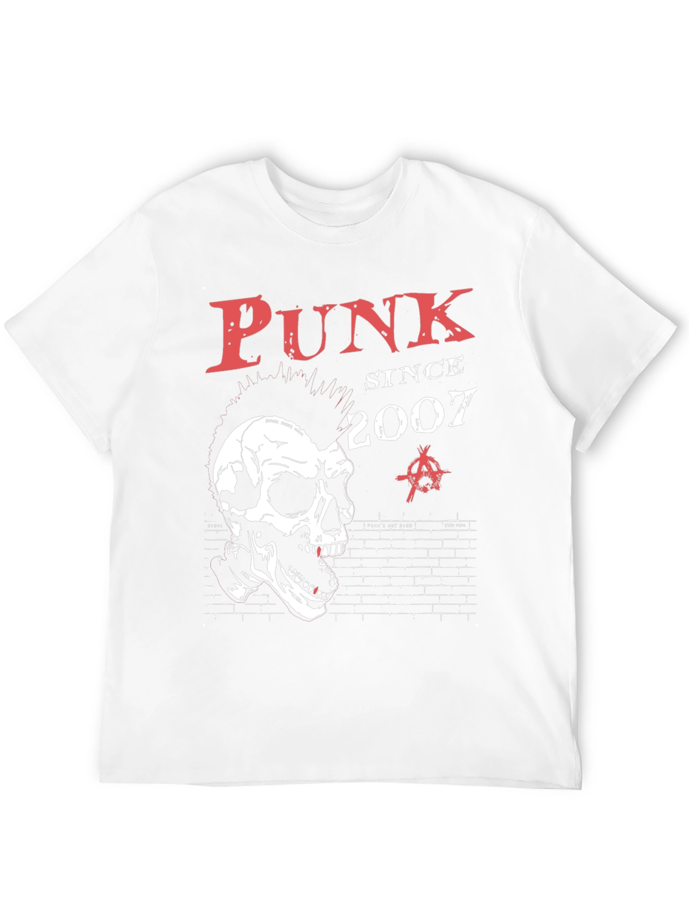 Punk Since 2007 Skull Graphic T-Shirt
