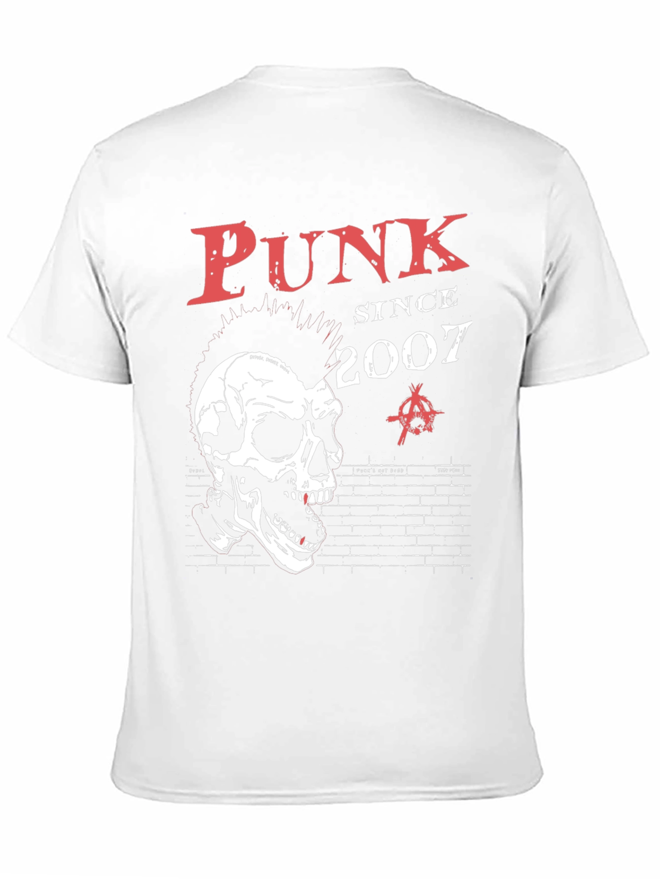 Punk Since 2007 Skull Graphic T-Shirt