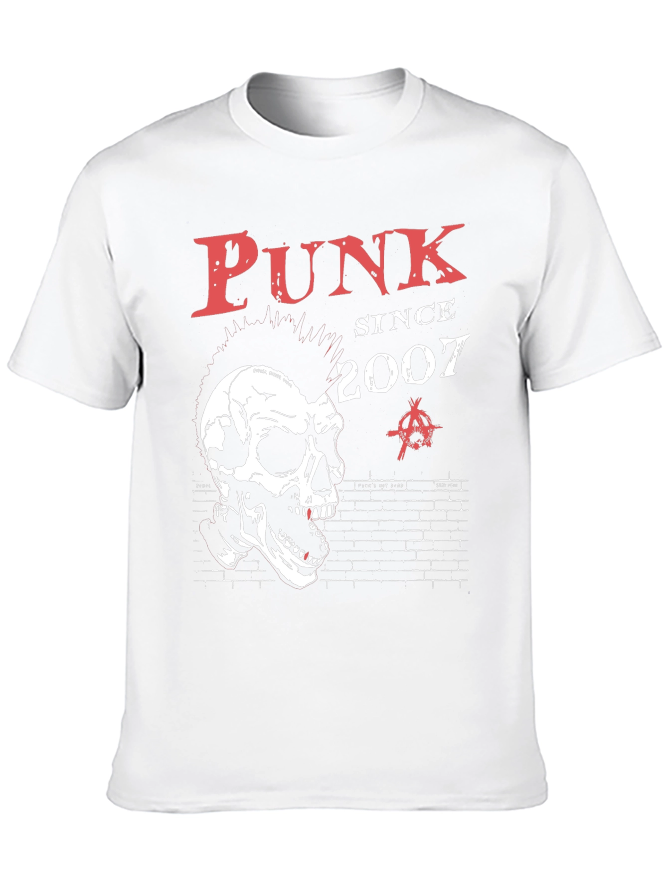 Punk Since 2007 Skull Graphic T-Shirt
