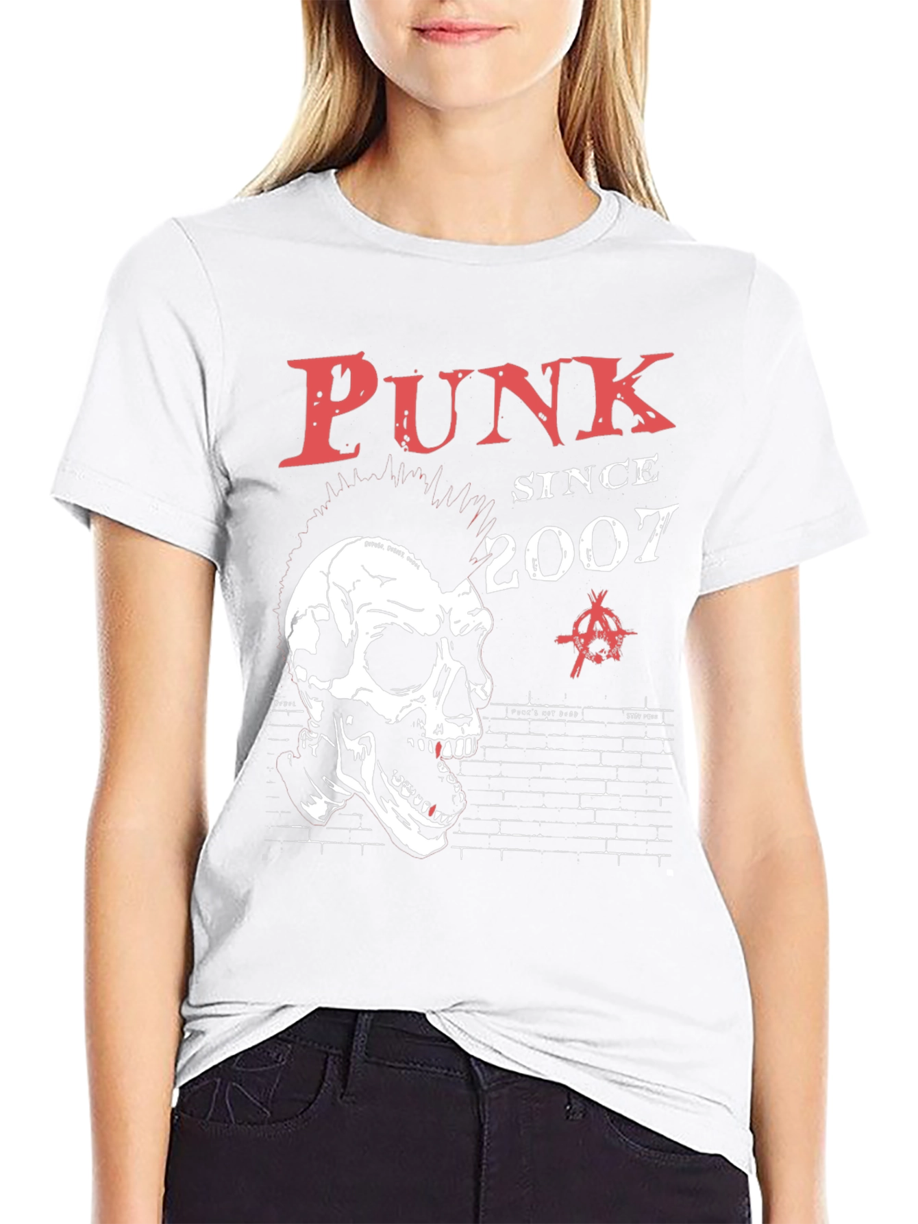 Punk Since 2007 Skull Graphic T-Shirt