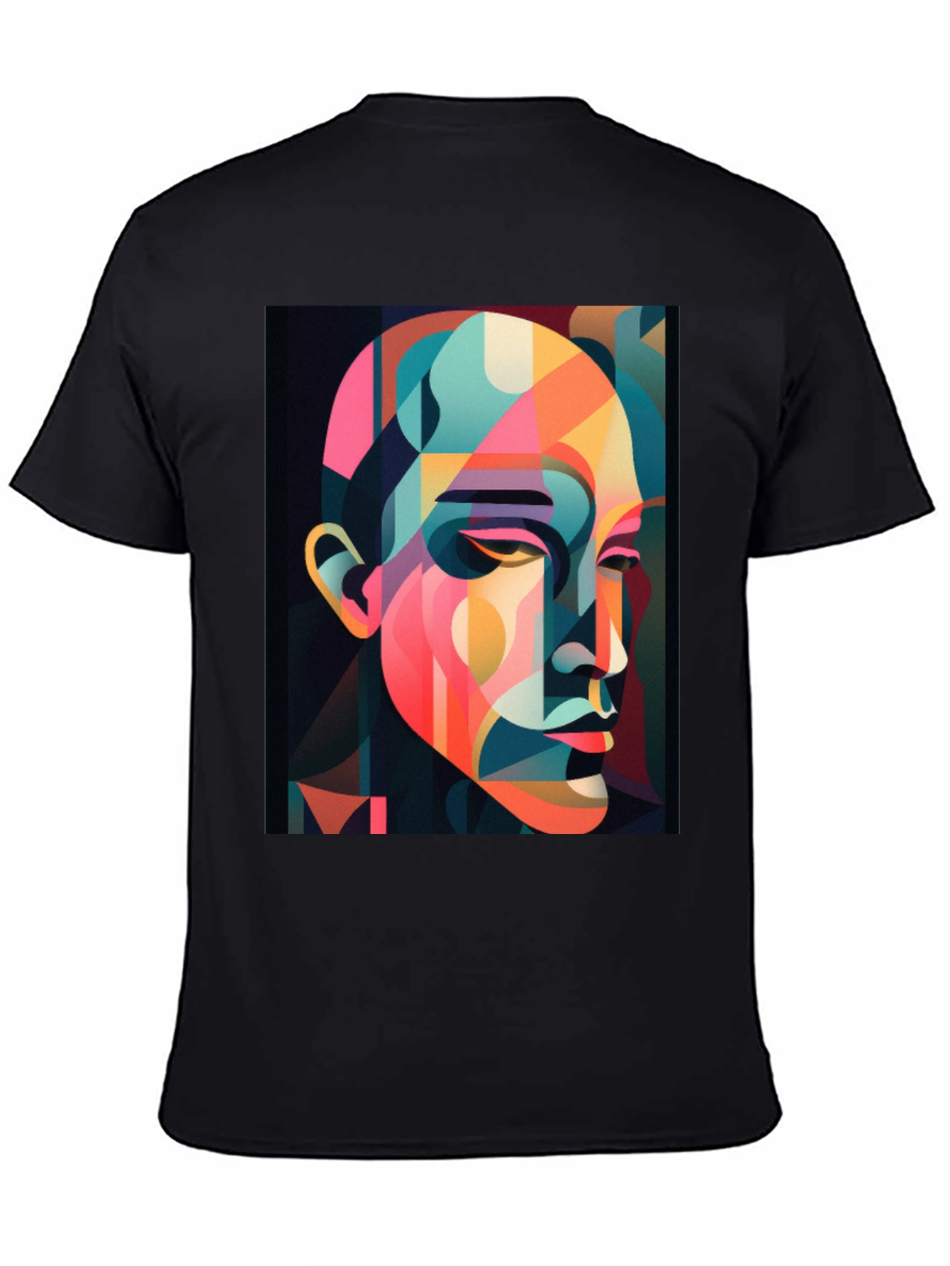 Abstract Geometric Portrait T-Shirt