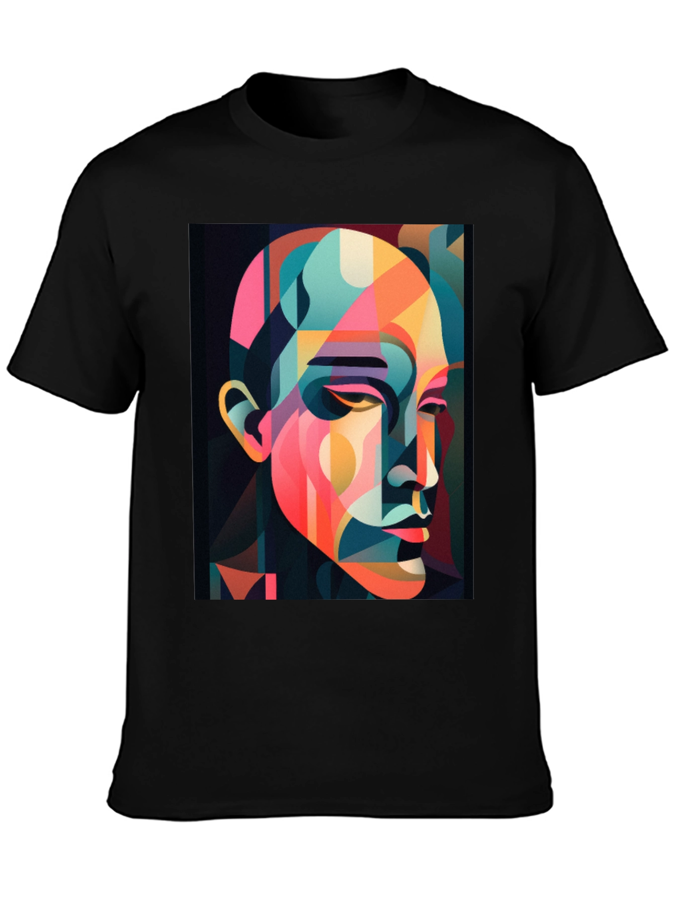 Abstract Geometric Portrait T-Shirt