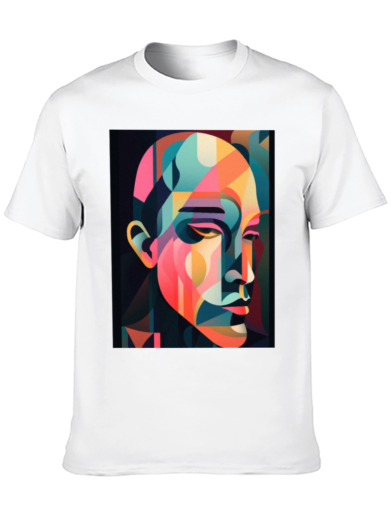 Abstract Geometric Portrait T-Shirt