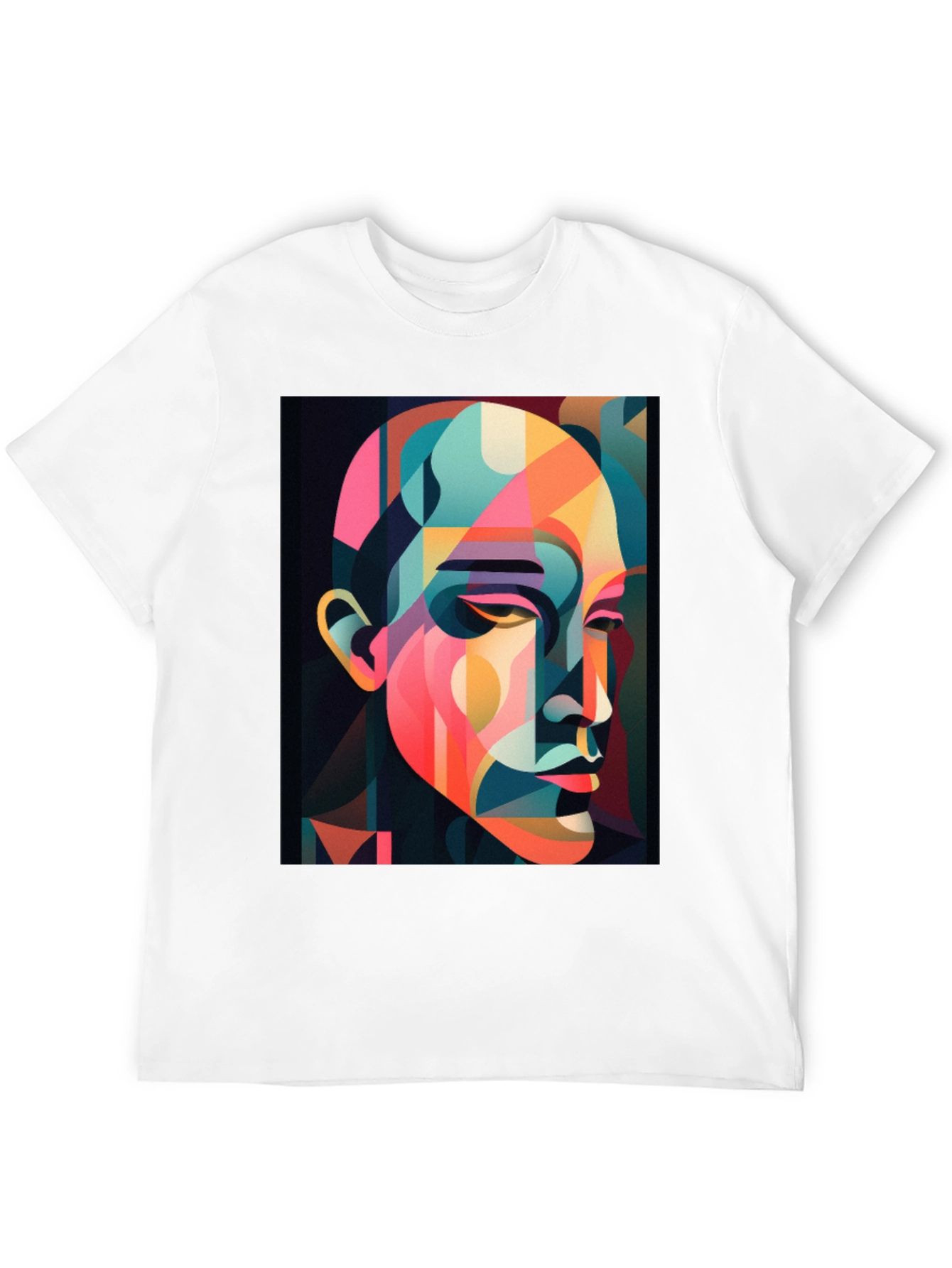 Abstract Geometric Portrait T-Shirt