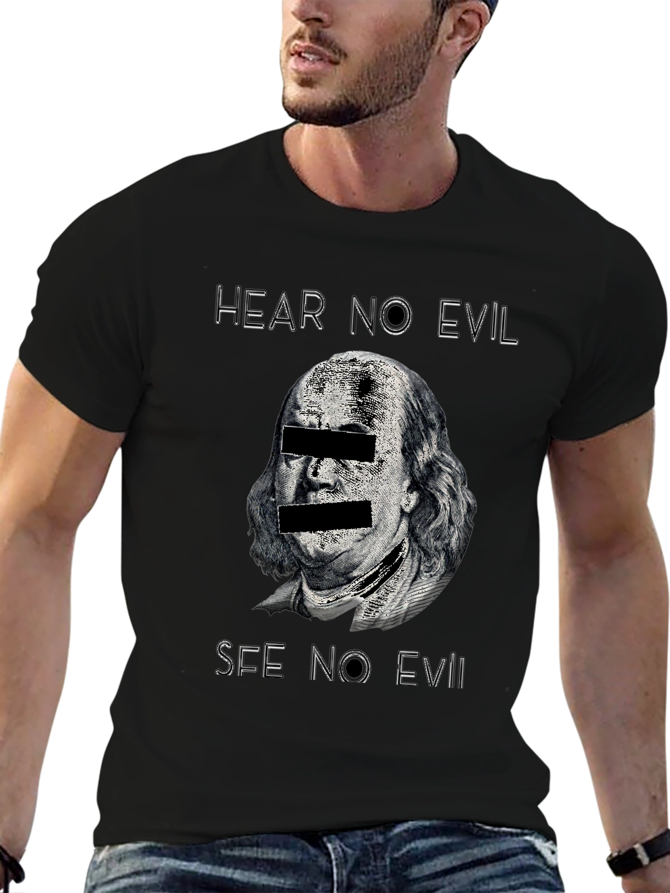 Hear No Evil See No Evil Graphic T-Shirt