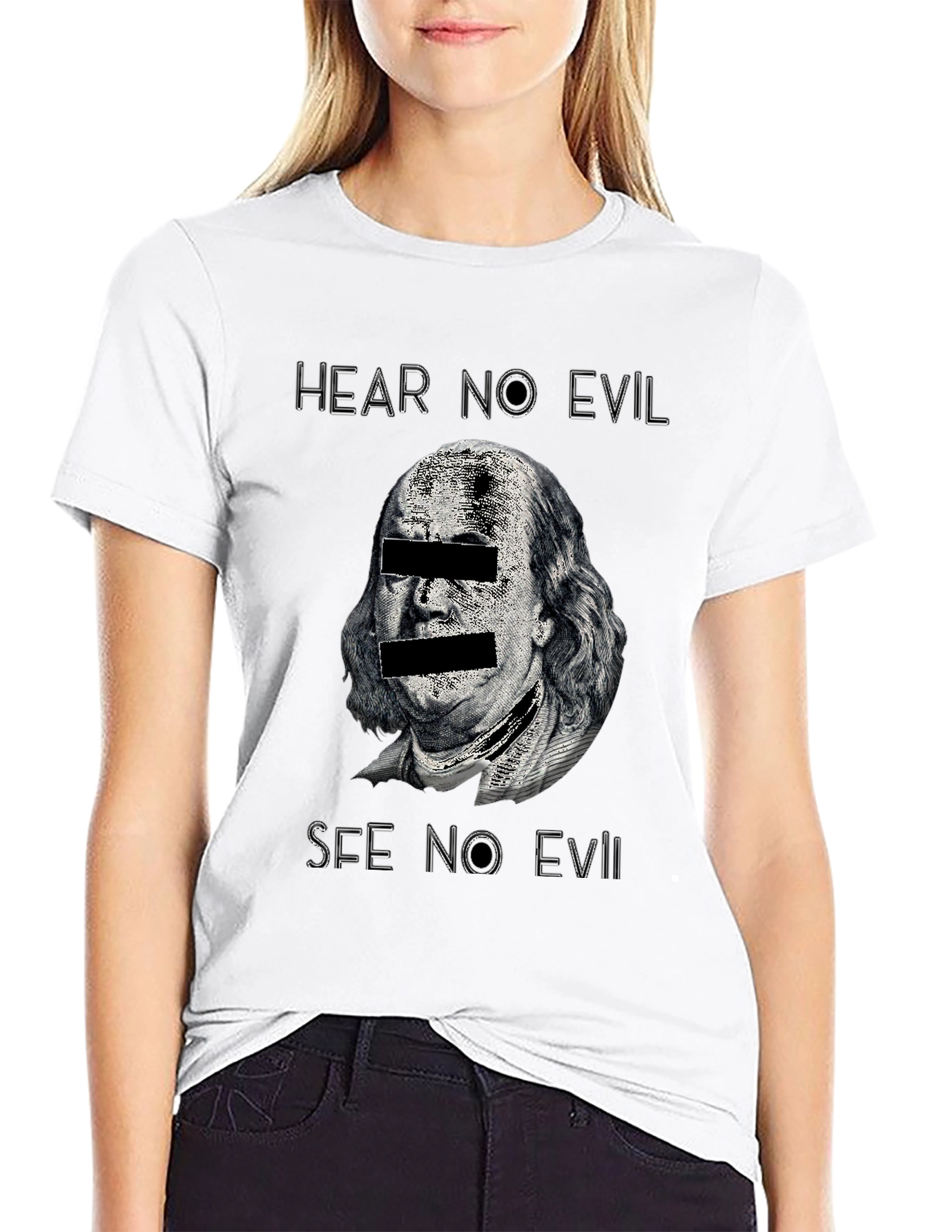 Hear No Evil See No Evil Graphic T-Shirt