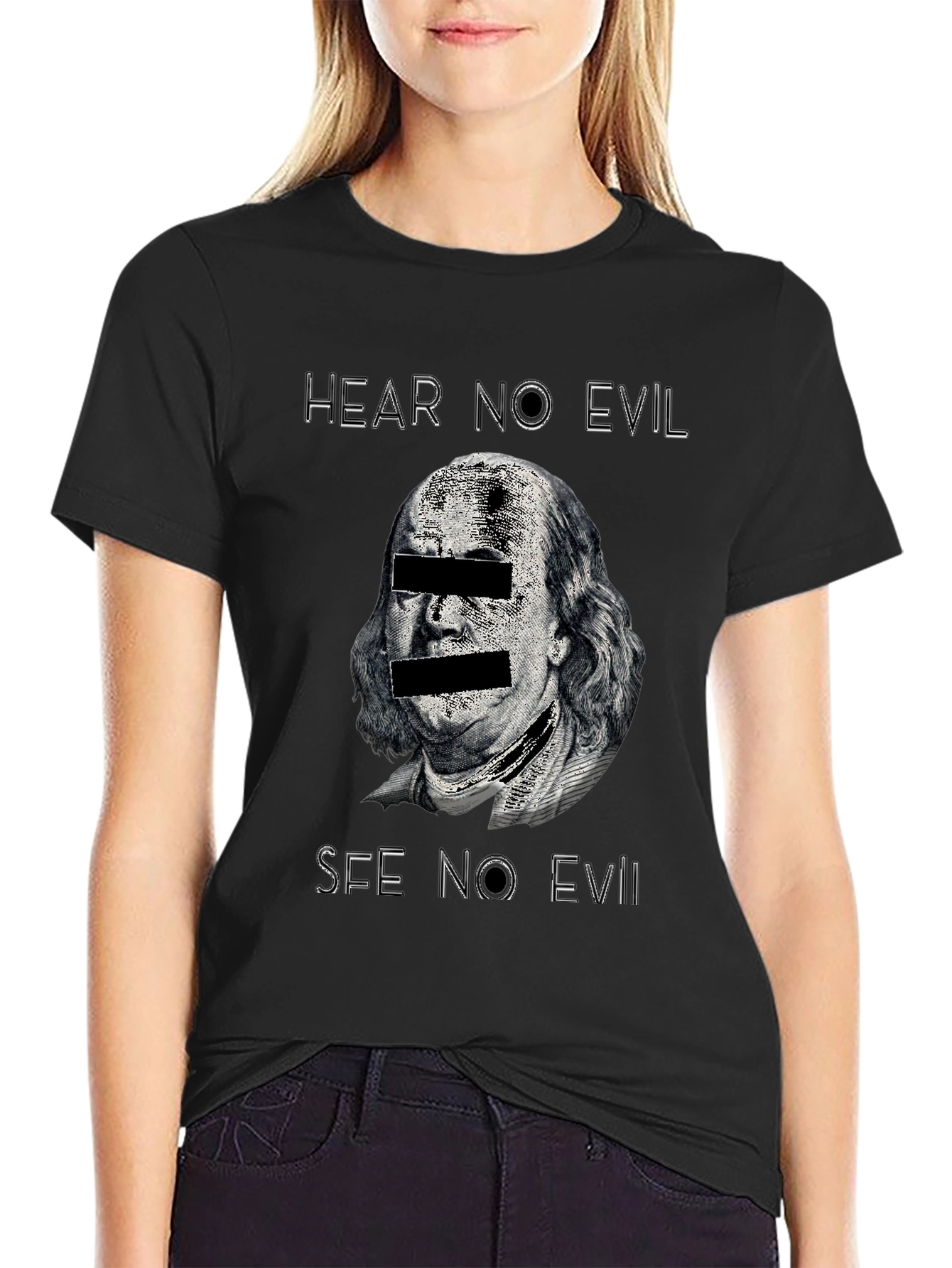 Hear No Evil See No Evil Graphic T-Shirt