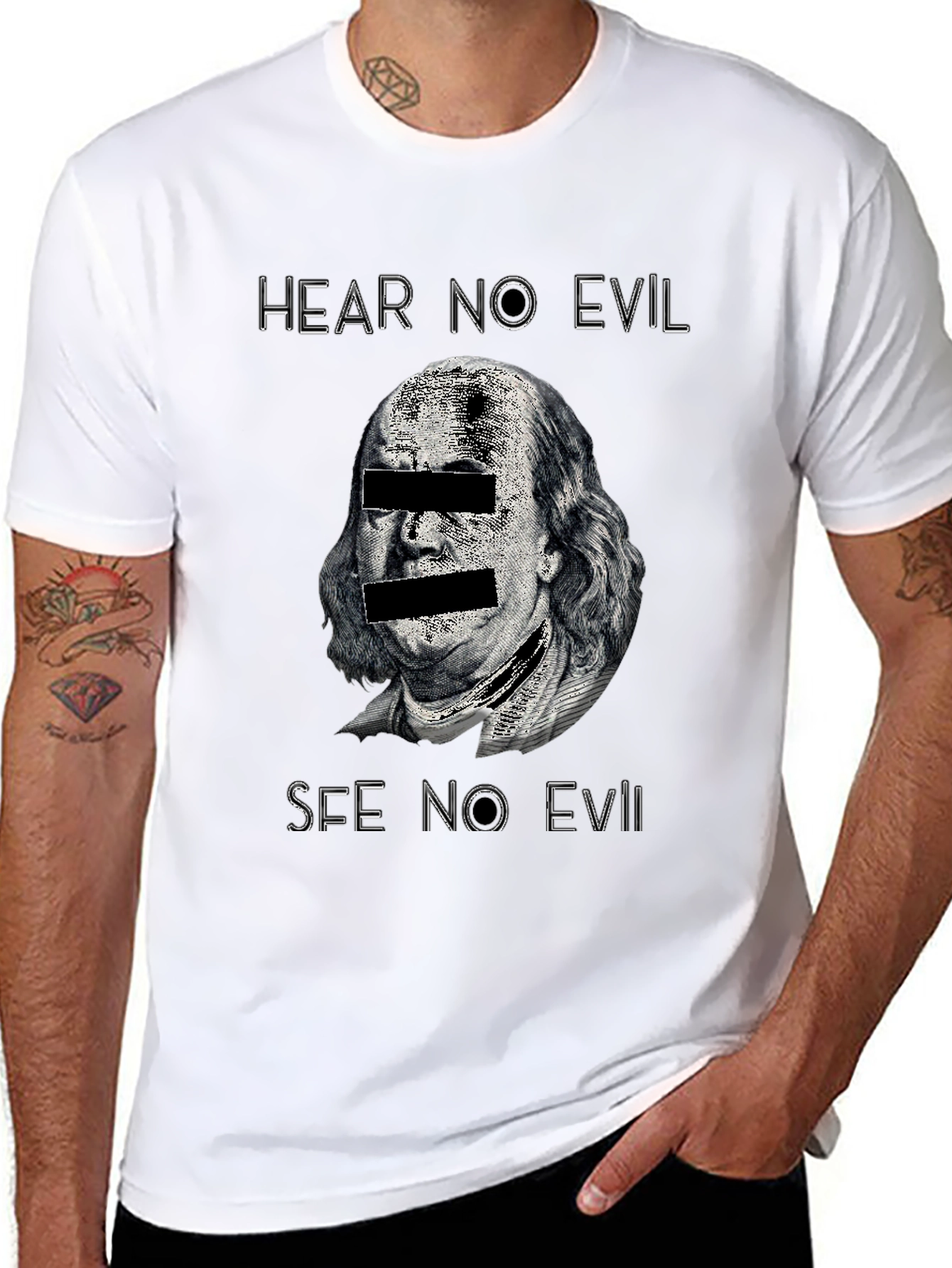Hear No Evil See No Evil Graphic T-Shirt