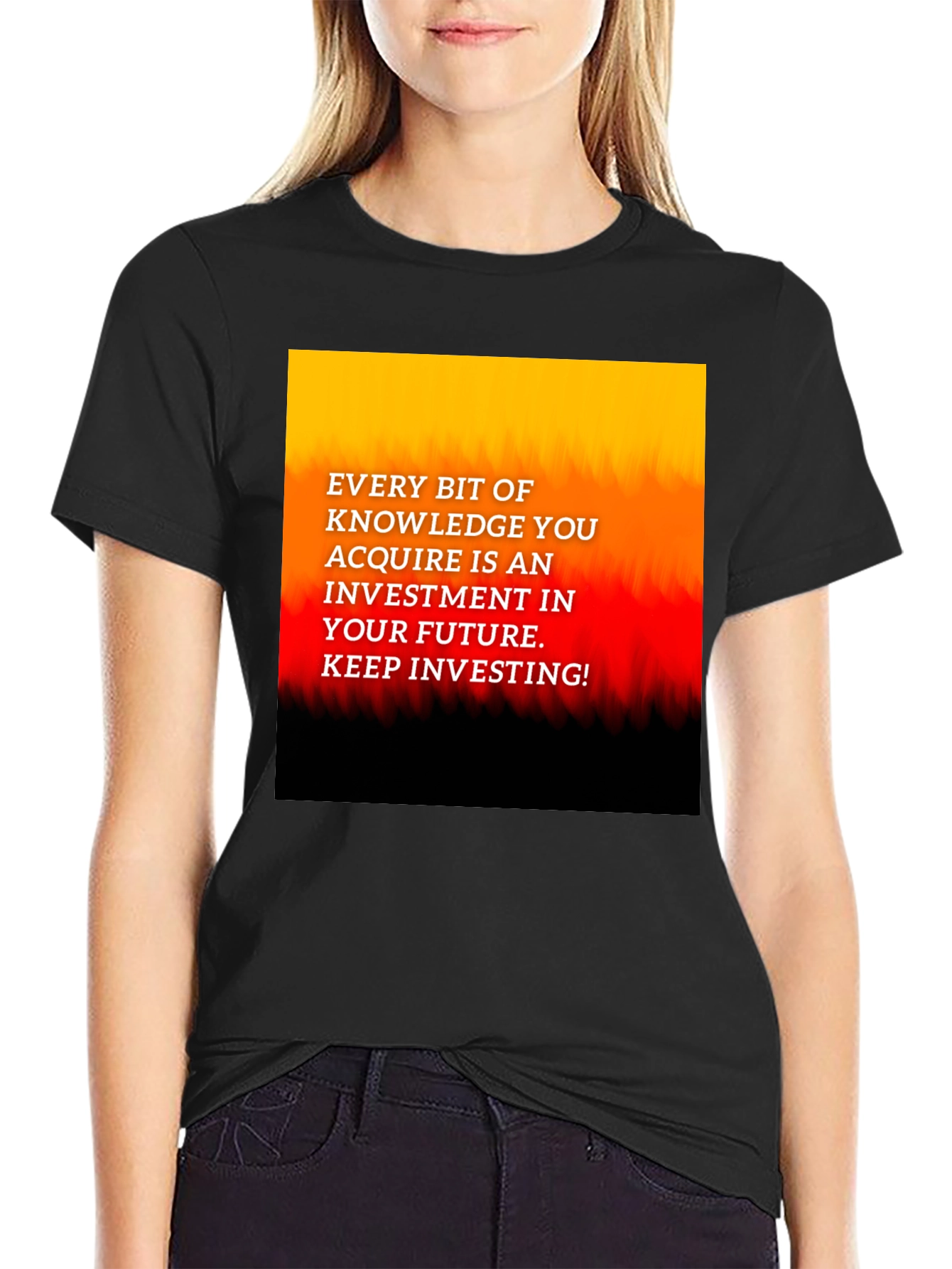 Knowledge Investment Graphic Tee - Inspire Your Future