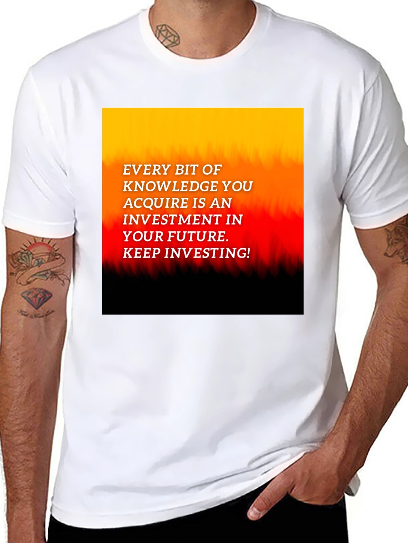 Knowledge Investment Graphic Tee - Inspire Your Future