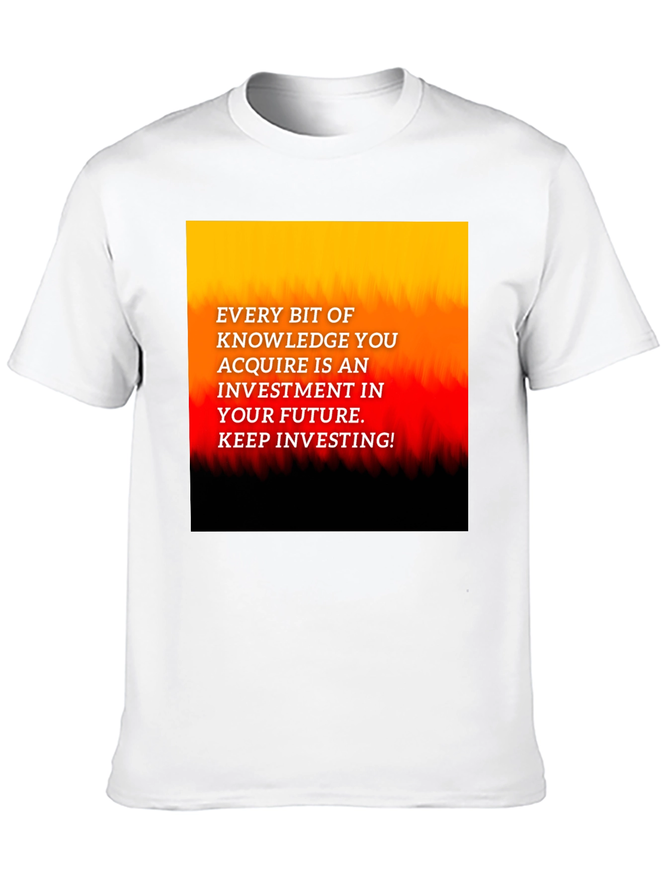 Knowledge Investment Graphic Tee - Inspire Your Future