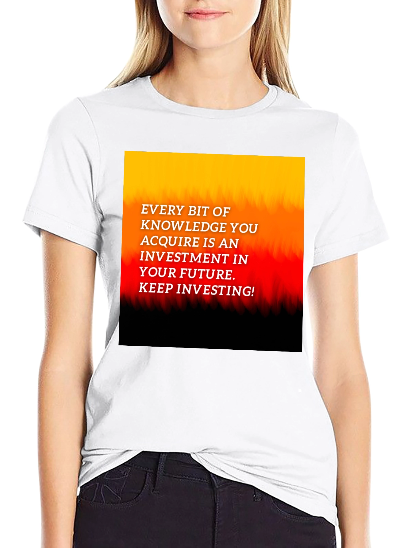 Knowledge Investment Graphic Tee - Inspire Your Future