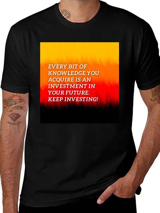 Knowledge Investment Graphic Tee - Inspire Your Future