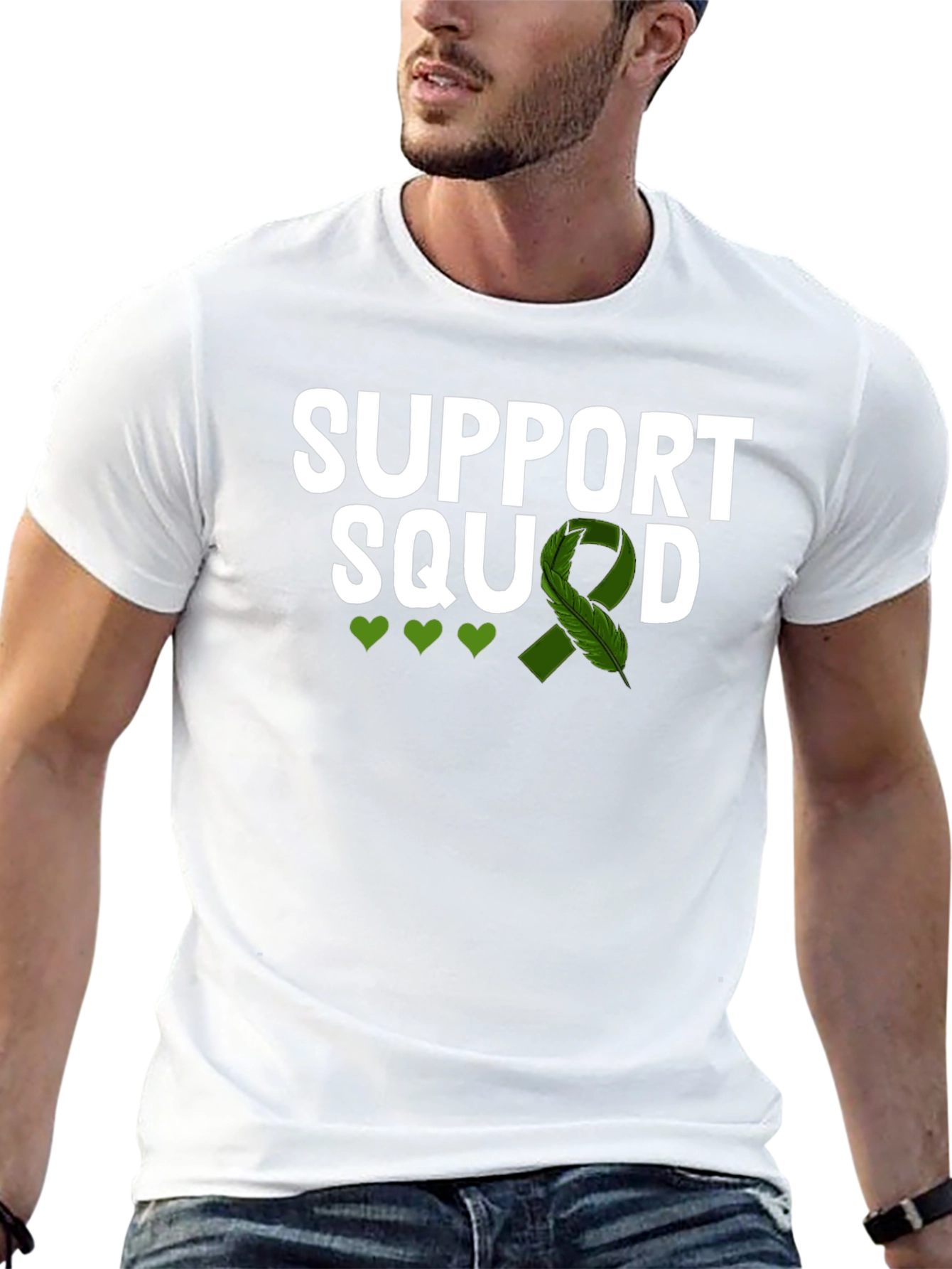 Support Squad Green Ribbon Awareness T-Shirt