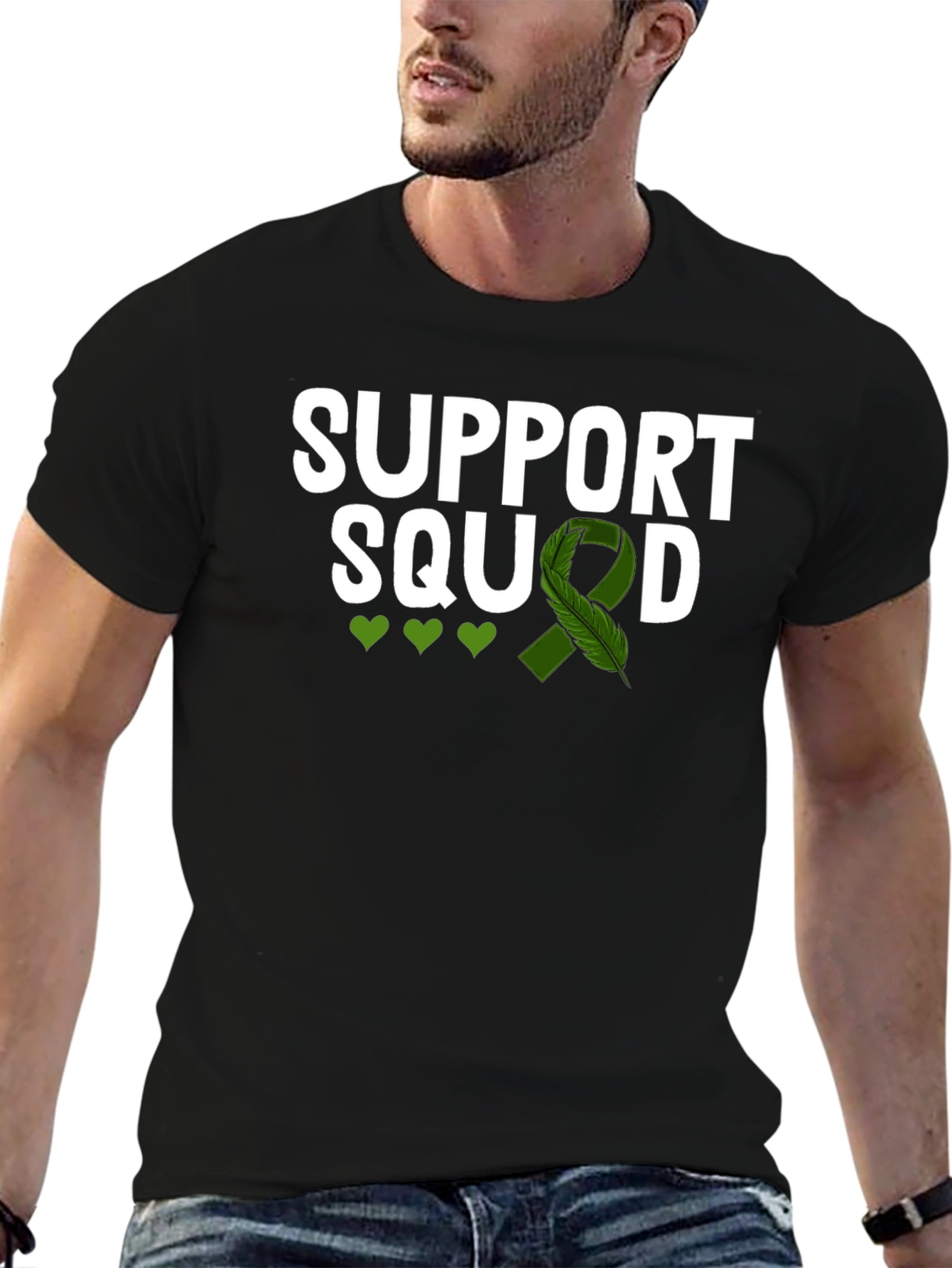 Support Squad Green Ribbon Awareness T-Shirt