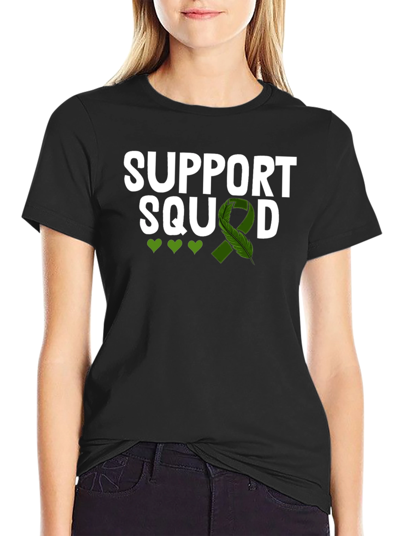 Support Squad Green Ribbon Awareness T-Shirt