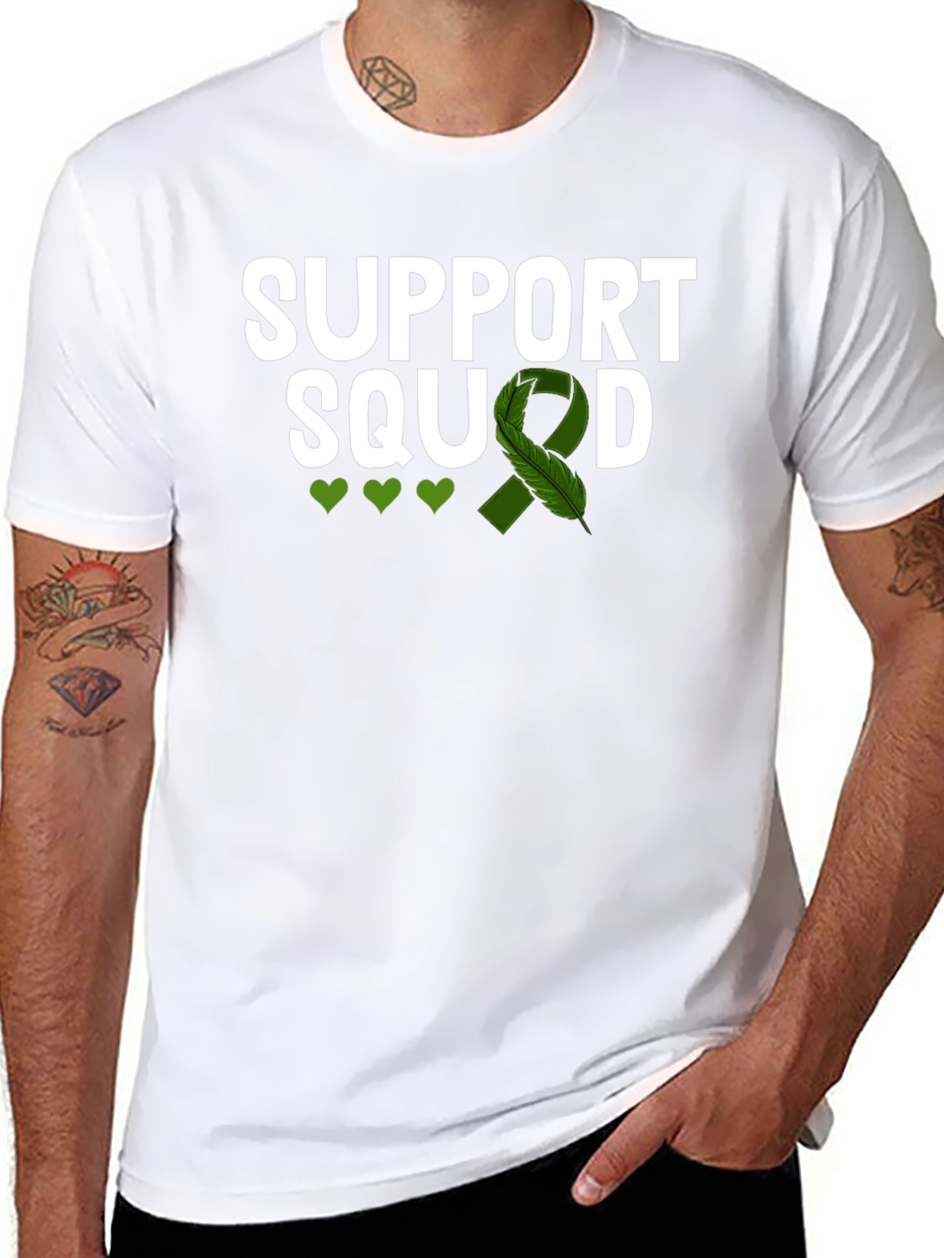 Support Squad Green Ribbon Awareness T-Shirt