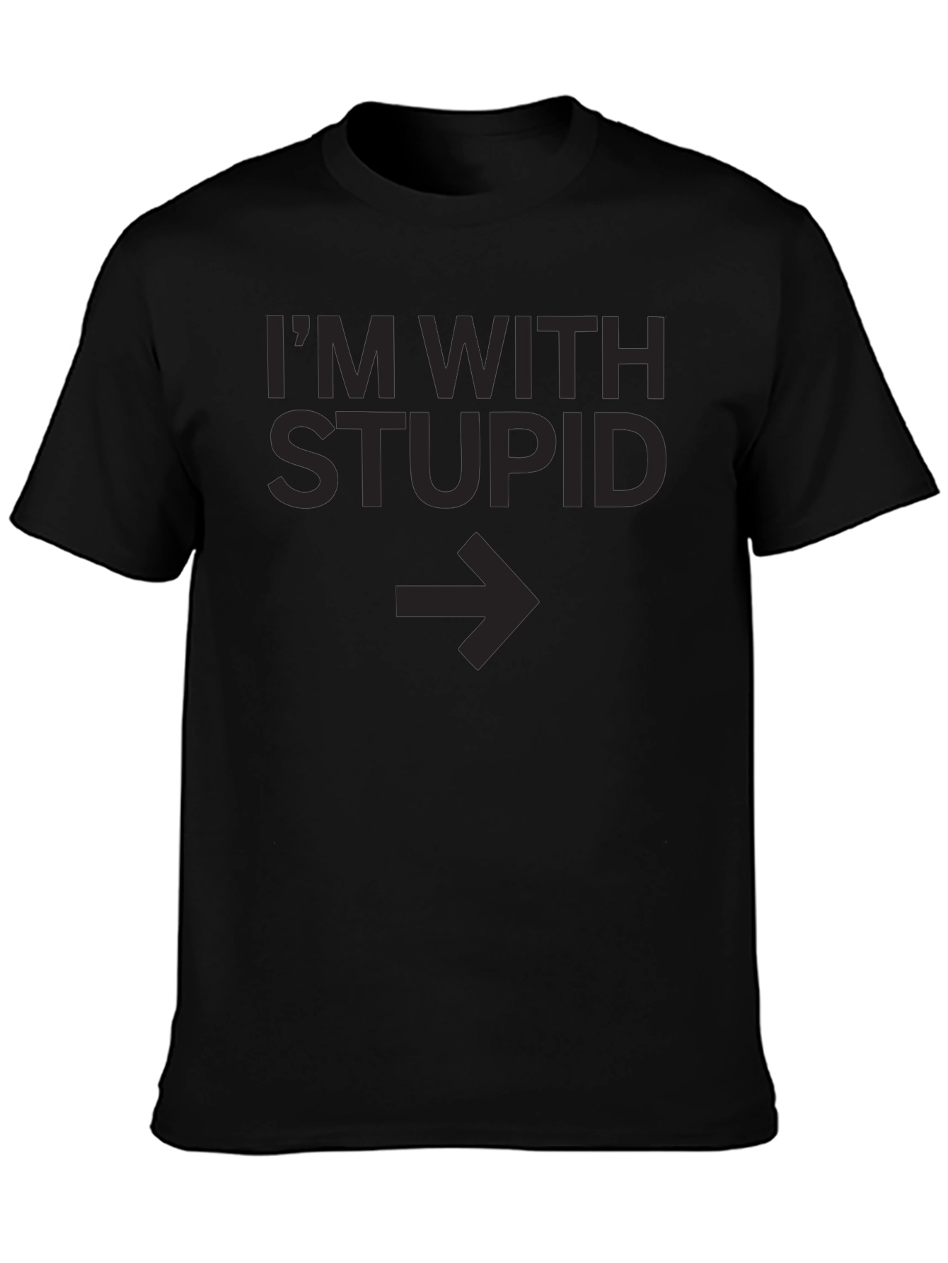 Im With Stupid Graphic Tee - Point the Way!