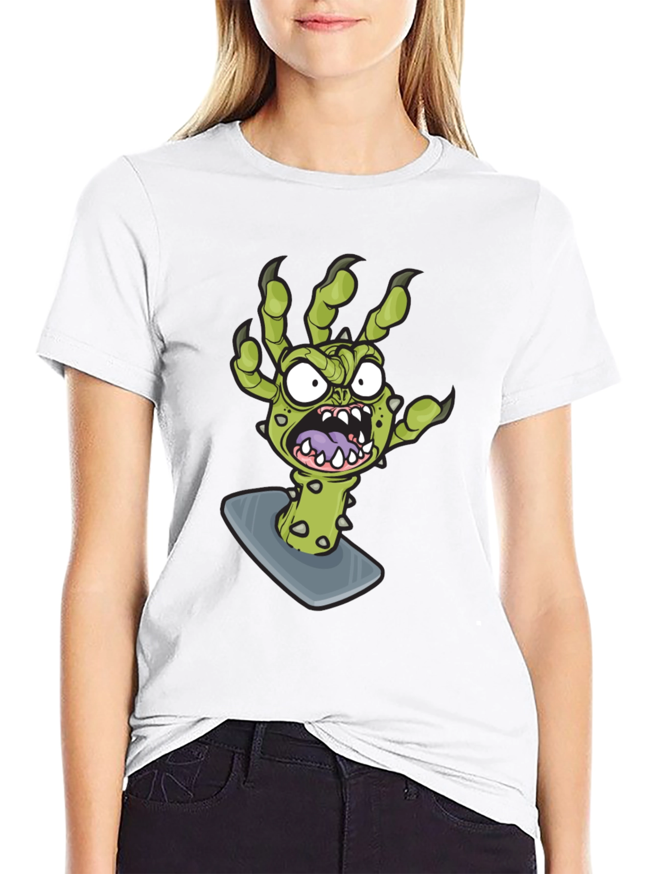 Monster Hand Graphic Tee - Black