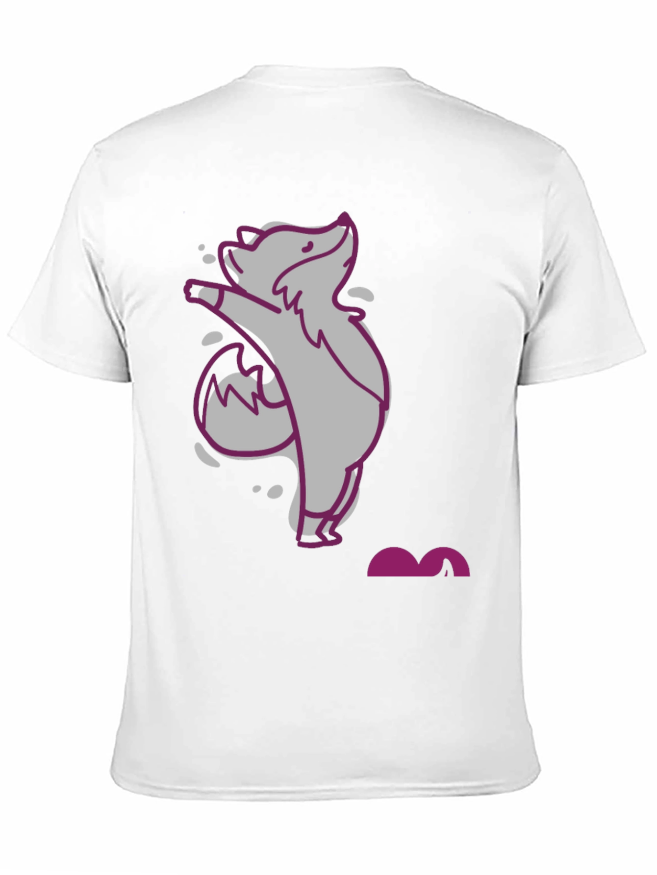 Cute Cartoon Fox Graphic Tee - Unisex