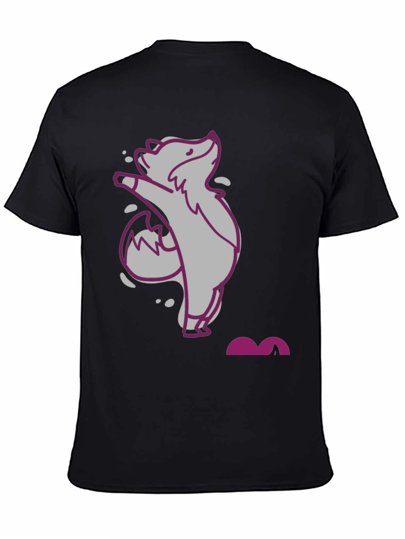 Cute Cartoon Fox Graphic Tee - Unisex