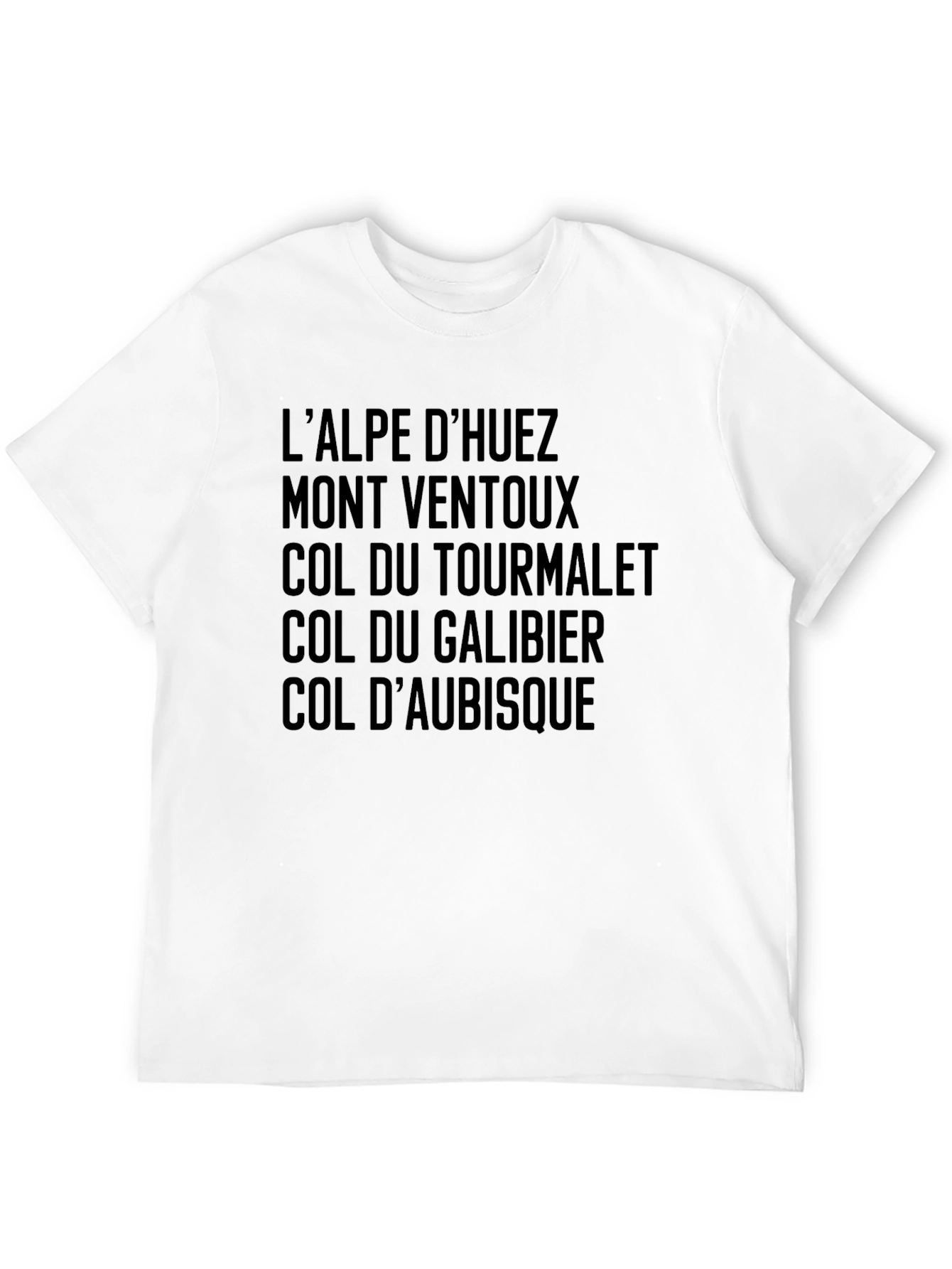 Cycling Climb T-Shirt - LAlpe dHuez Mont Ventoux