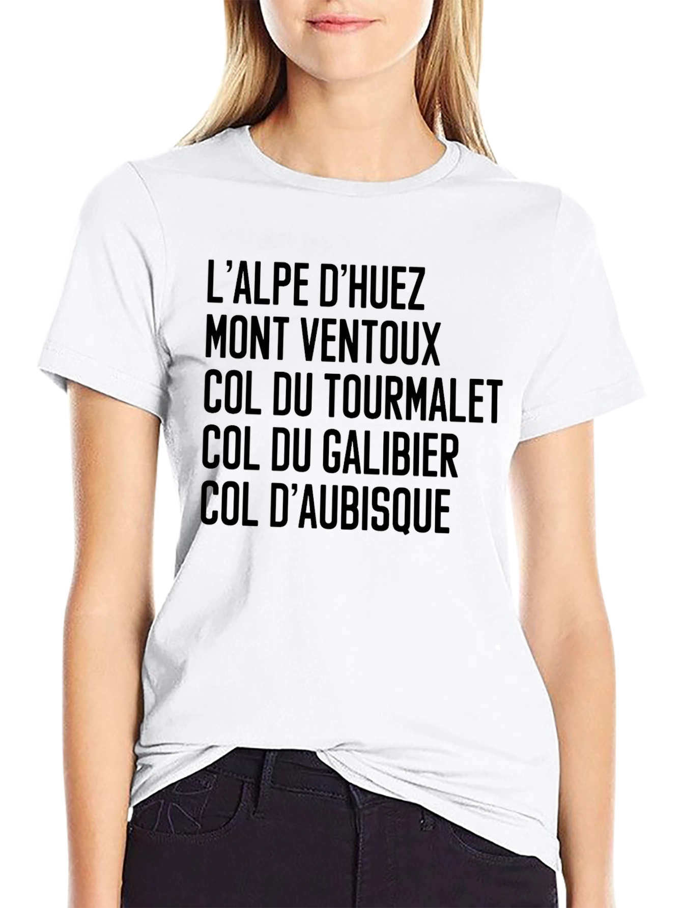 Cycling Climb T-Shirt - LAlpe dHuez Mont Ventoux