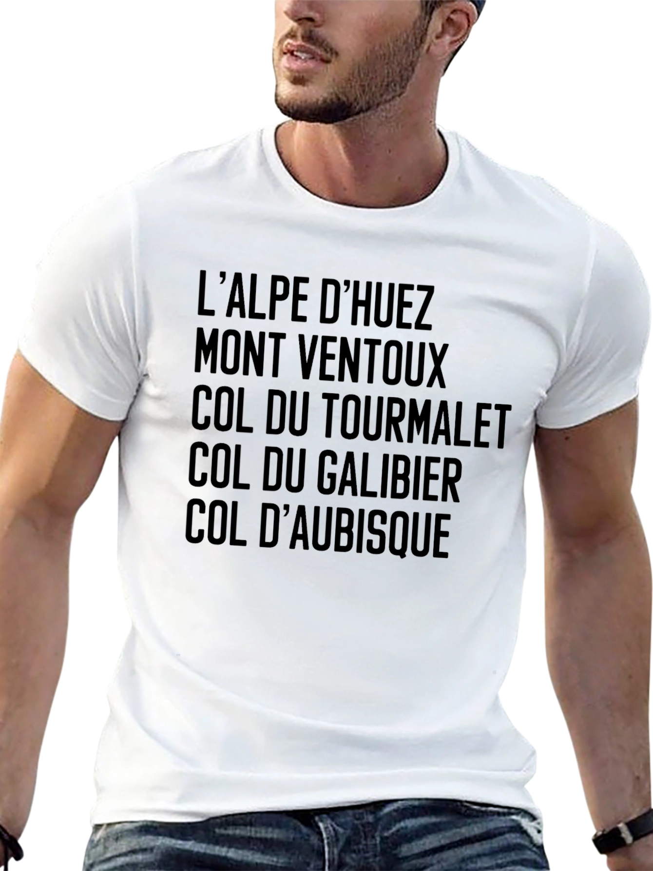 Cycling Climb T-Shirt - LAlpe dHuez Mont Ventoux