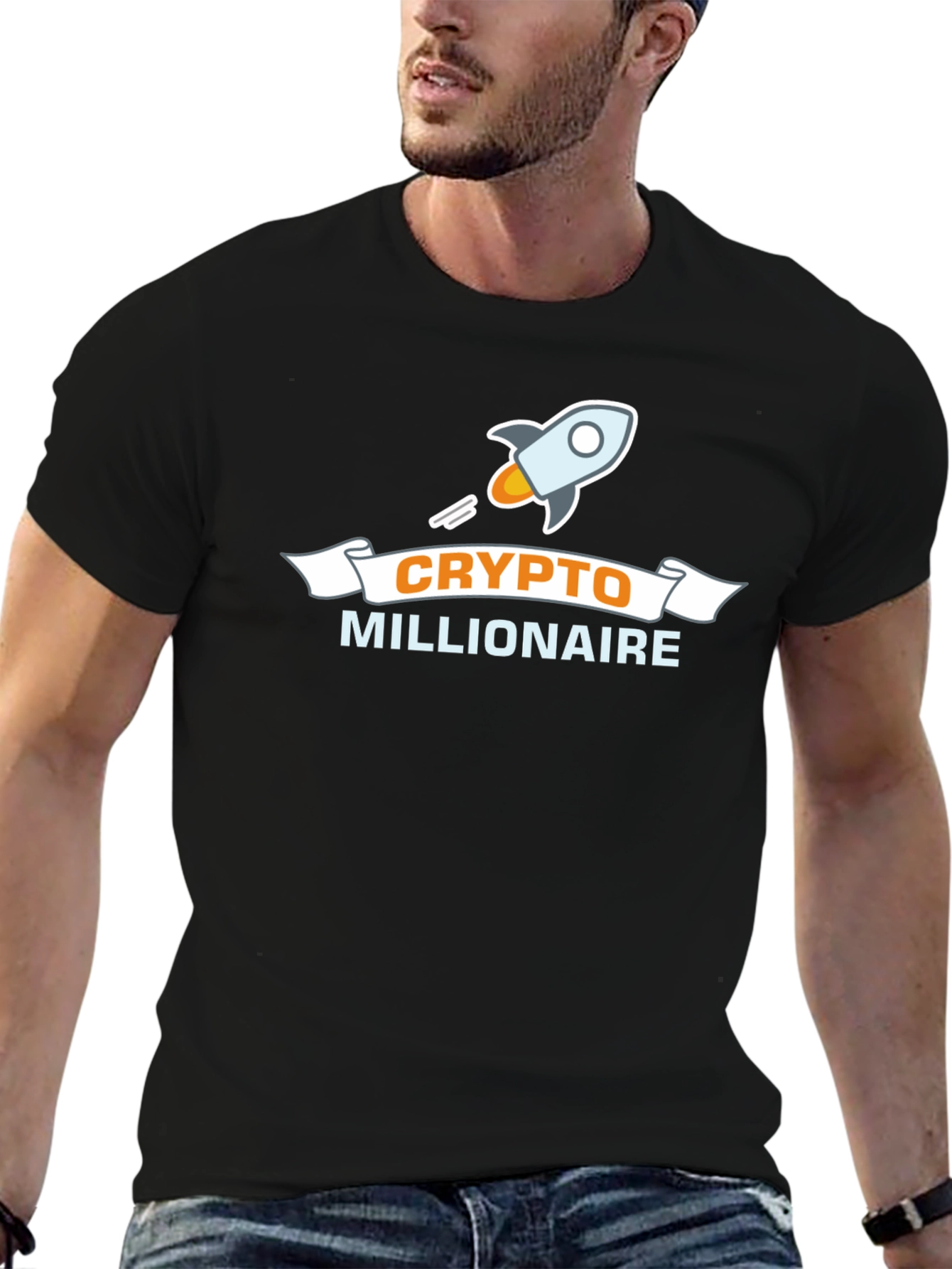 Crypto Millionaire Black T-Shirt