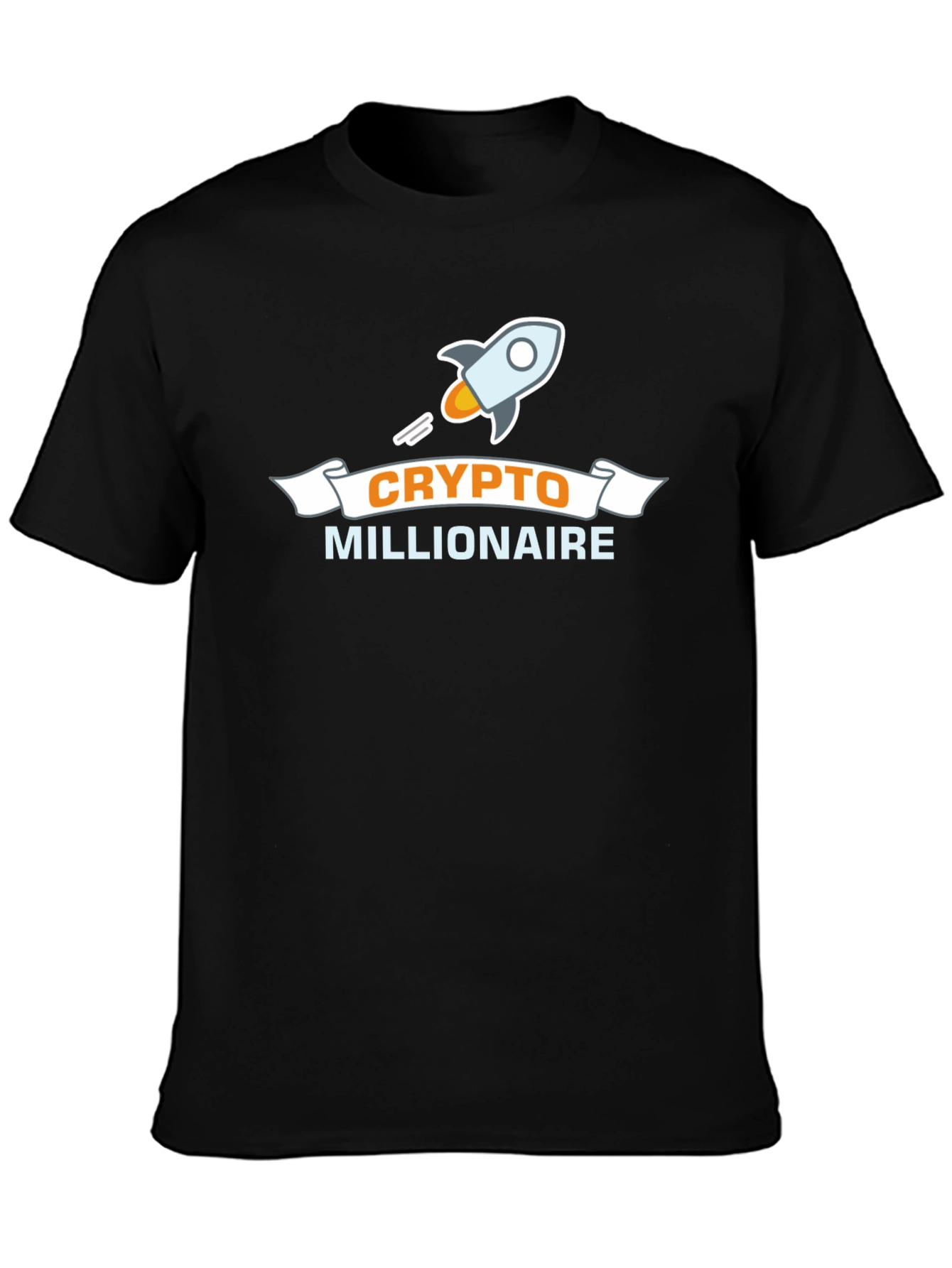 Crypto Millionaire Black T-Shirt
