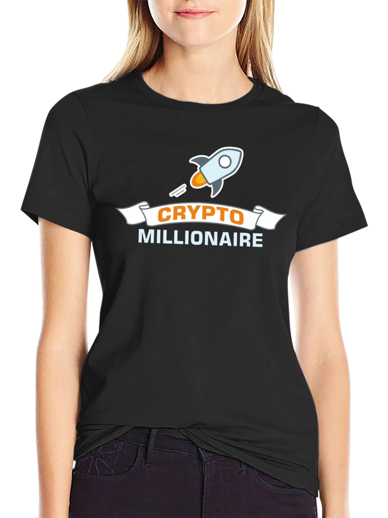 Crypto Millionaire Black T-Shirt
