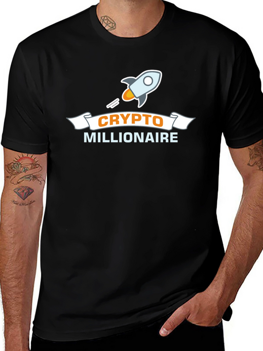 Crypto Millionaire Black T-Shirt