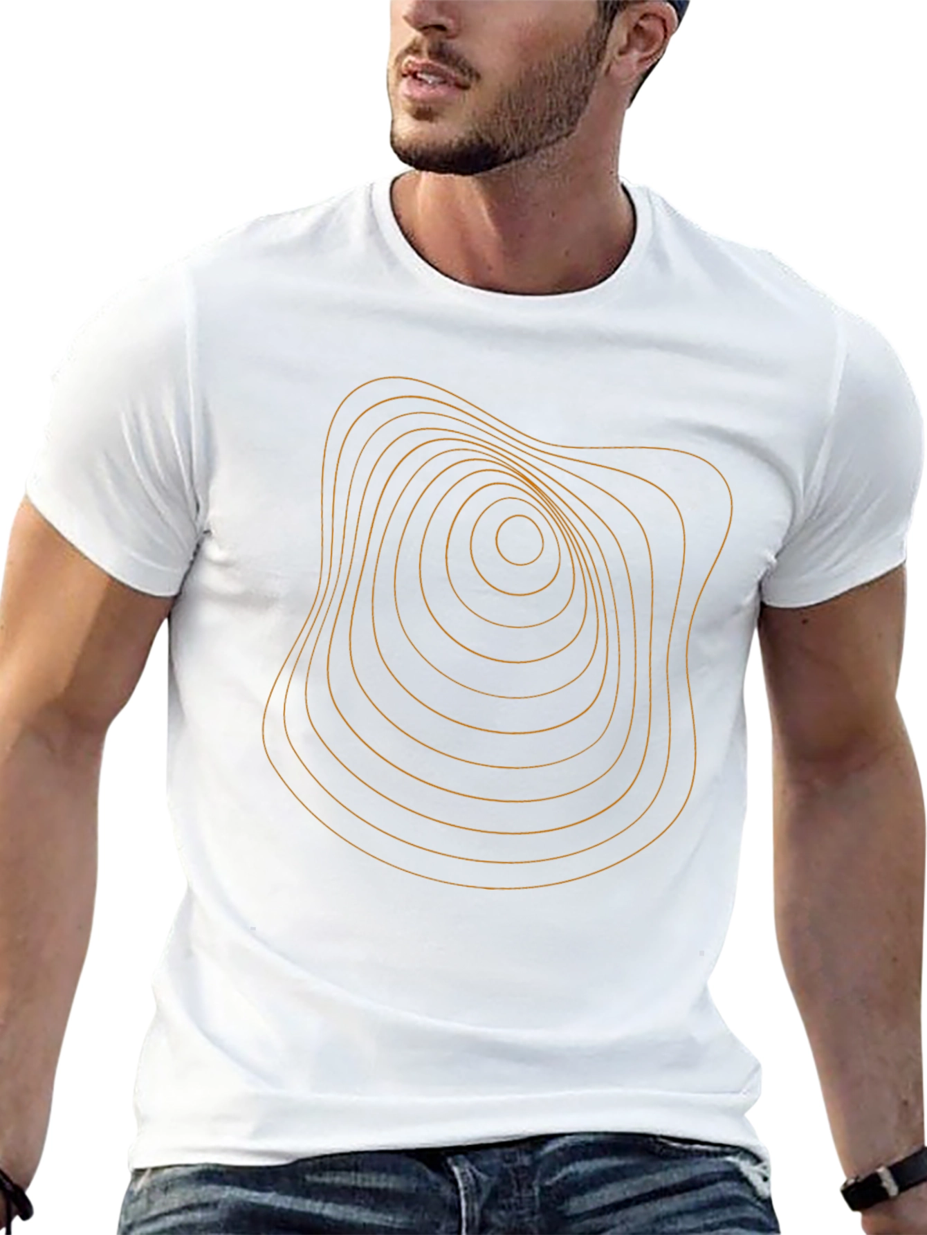 Abstract Graphic Tee - Black