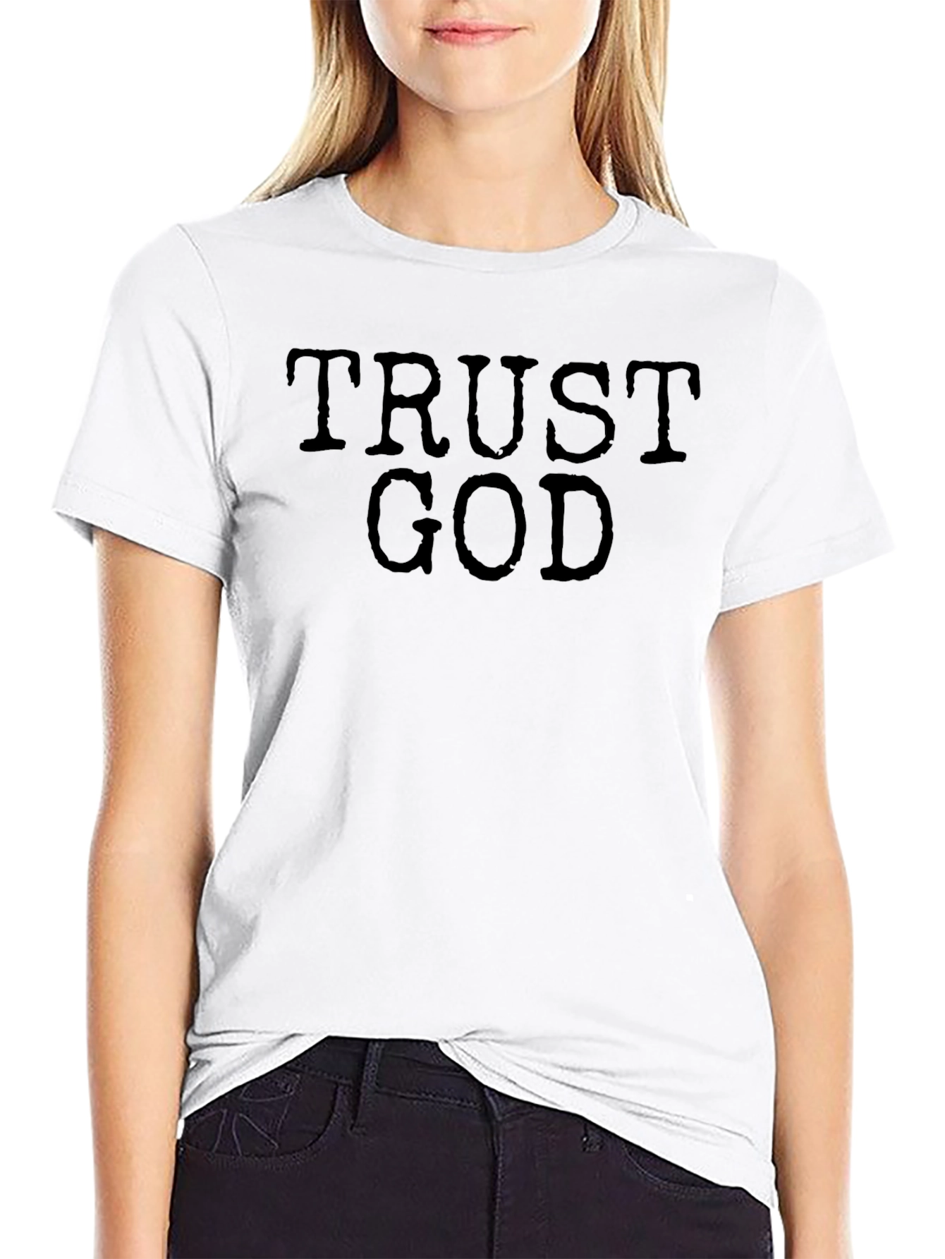 Trust God Black Graphic Tee