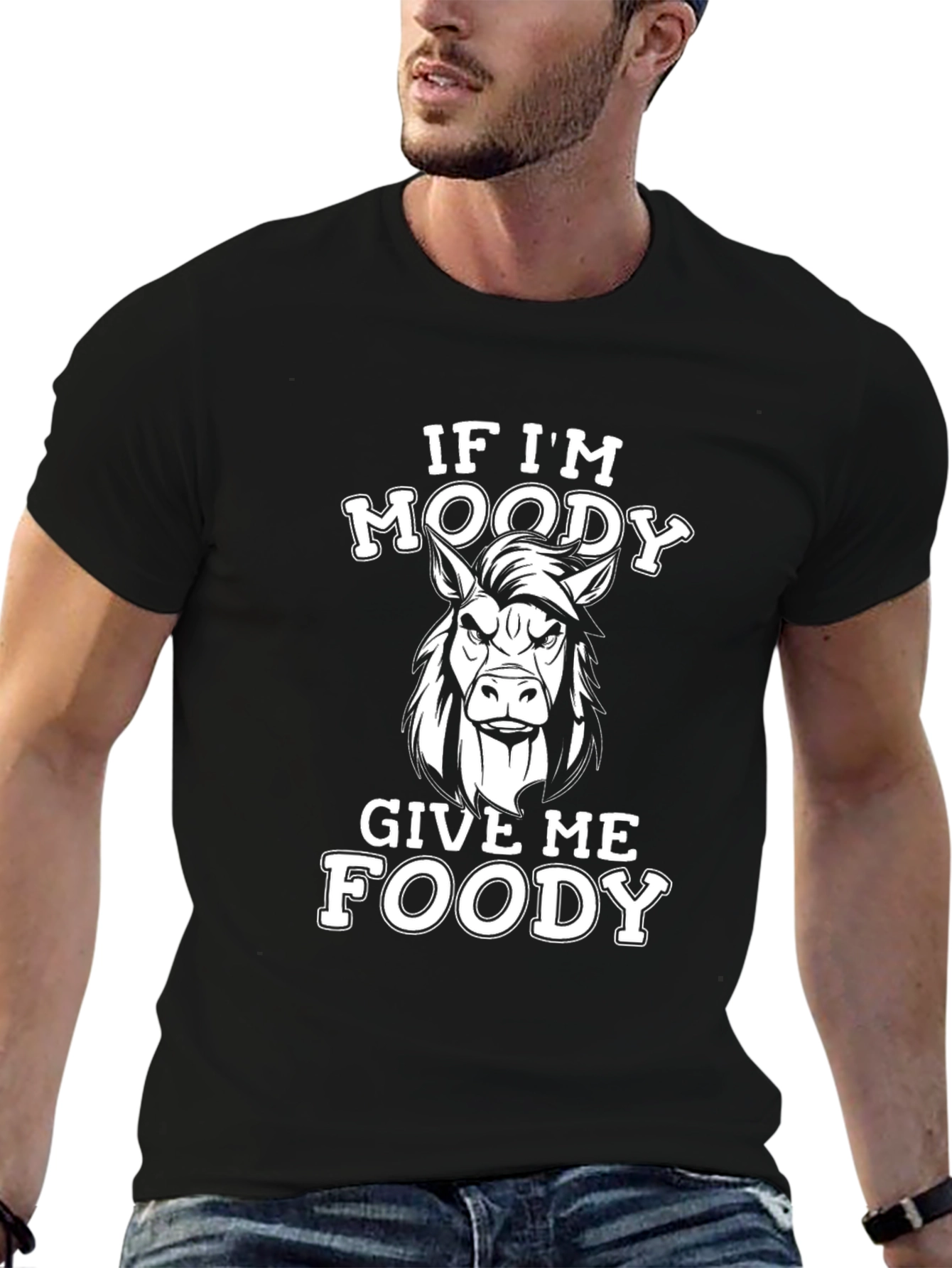 Moody Horse T-Shirt - Foody Humor